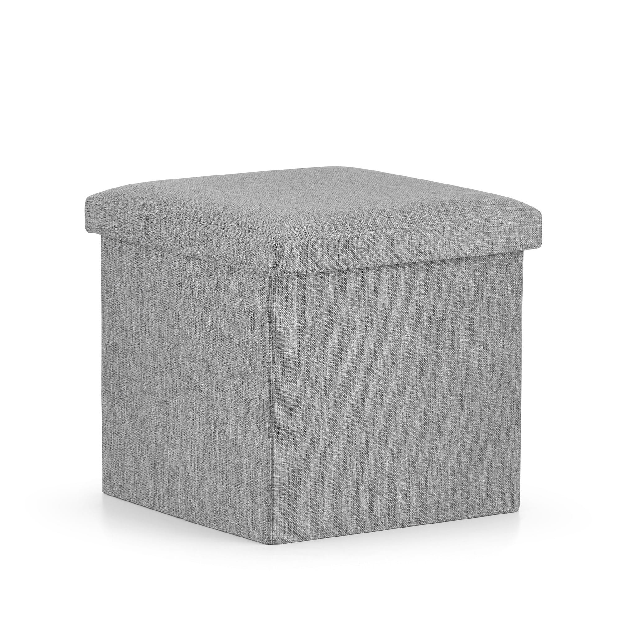 Pufa Składana MEBLIVA Topel 31 x 30 x 31 cm - Szara