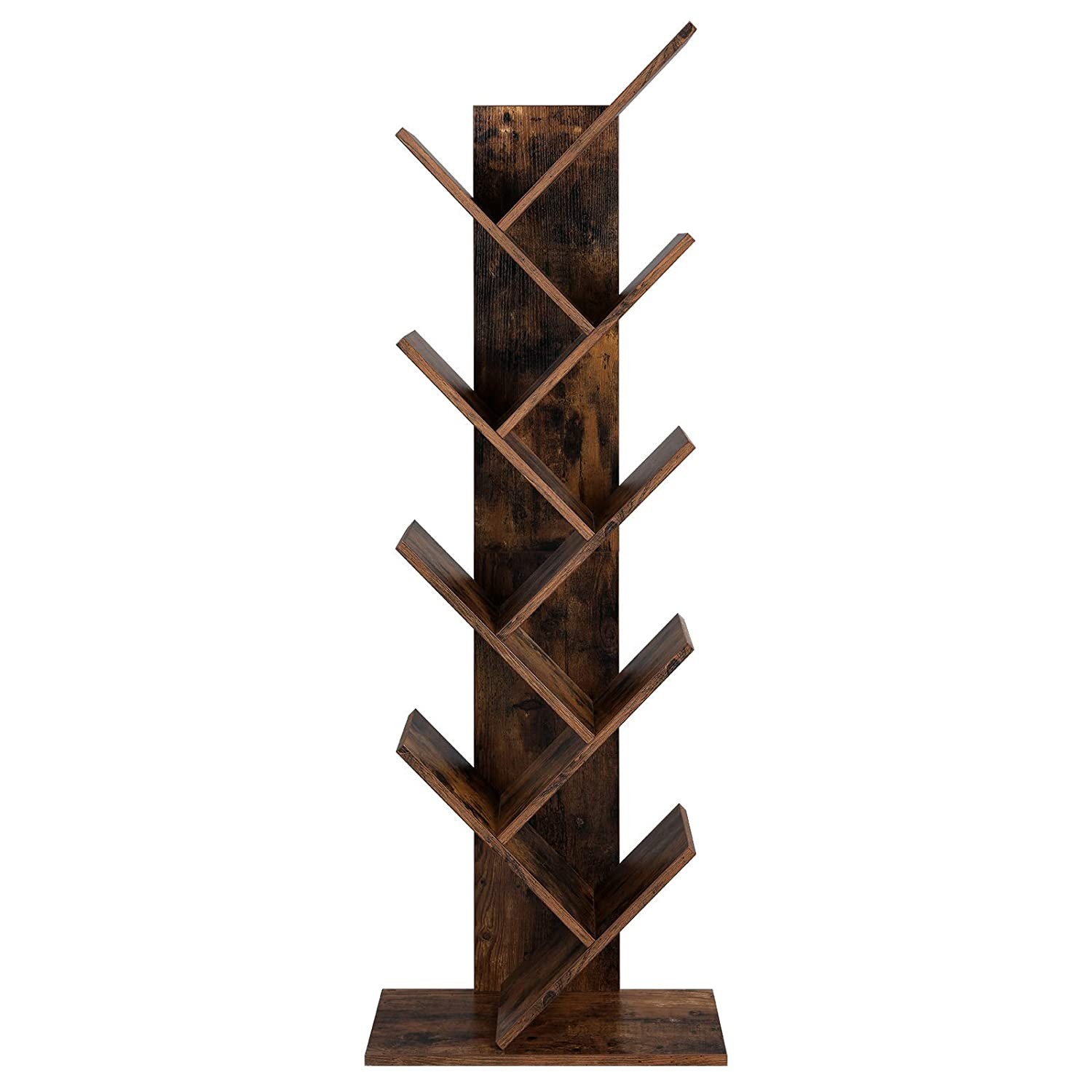 Regał MEBLIVA Clip Rustykalny Brąz Płyta Wiórowa 50 x 25 x 141.5 cm