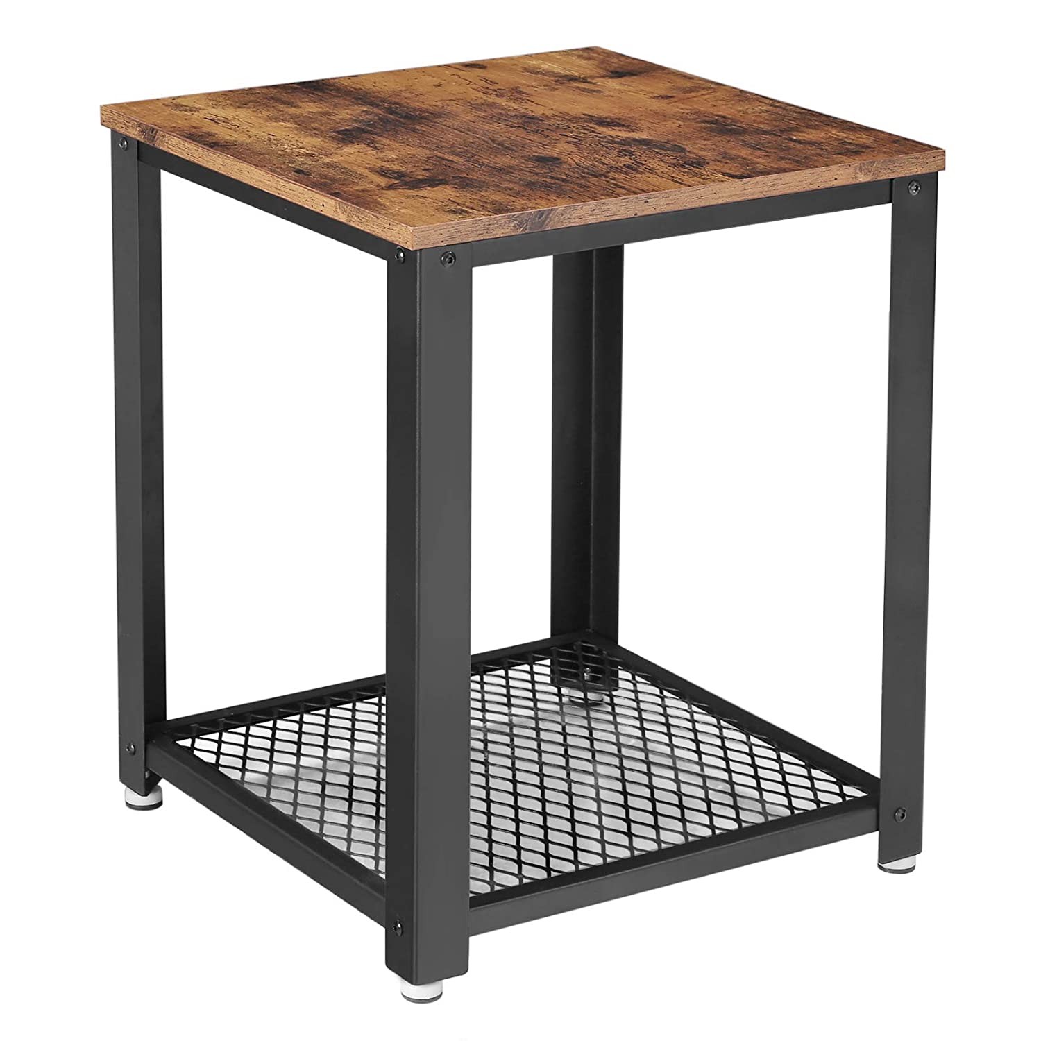Stolik Nocny MEBLIVA Rift Rustykalny Brąz 45 x 45 x 55 cm