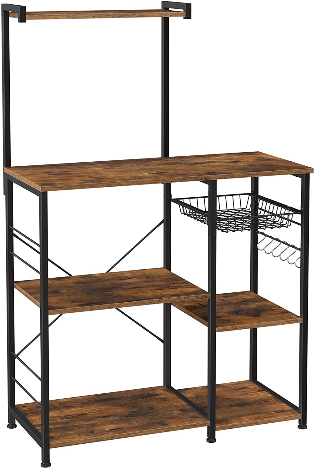 Szafka Kuchenna MEBLIVA Ancona Rustykalny Brąz 90 x 40 x 132 cm