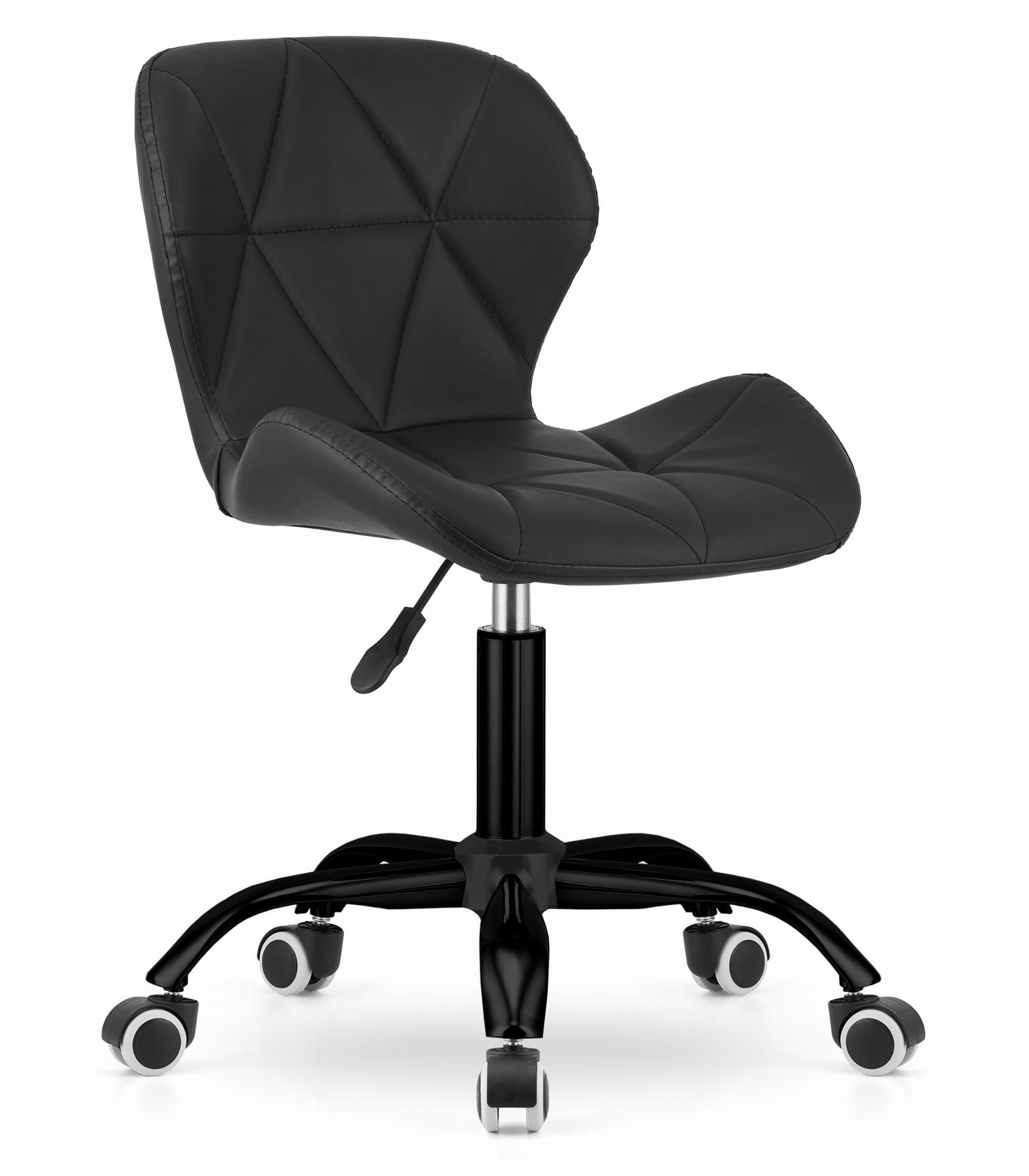 Krzesło Obrotowe MEBLIVA True Z Ekoskóry 53.5 x 57 x 87 cm - Czarne