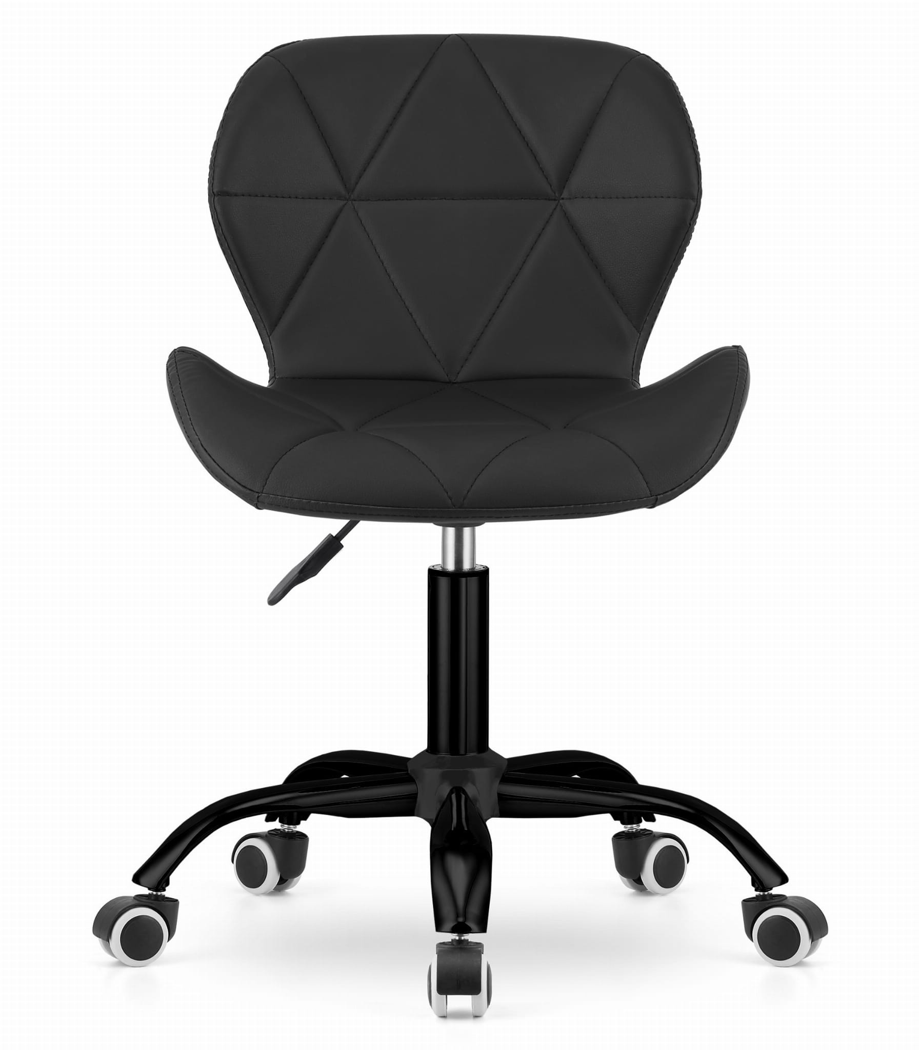 Krzesło Obrotowe MEBLIVA True Z Ekoskóry 53.5 x 57 x 87 cm - Czarne
