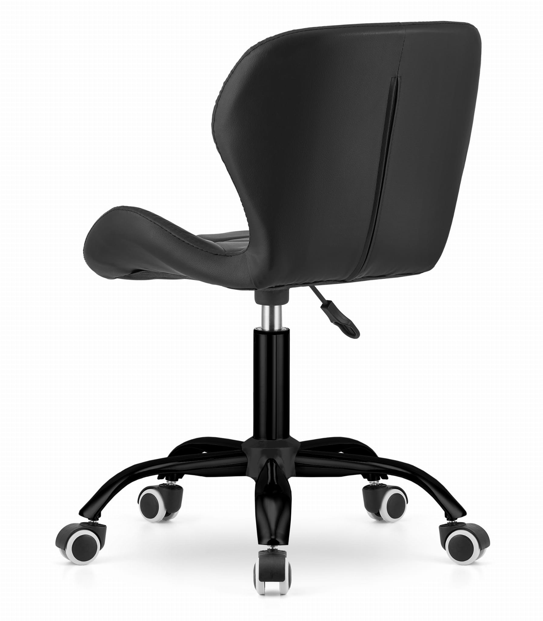 Krzesło Obrotowe MEBLIVA True Z Ekoskóry 53.5 x 57 x 87 cm - Czarne