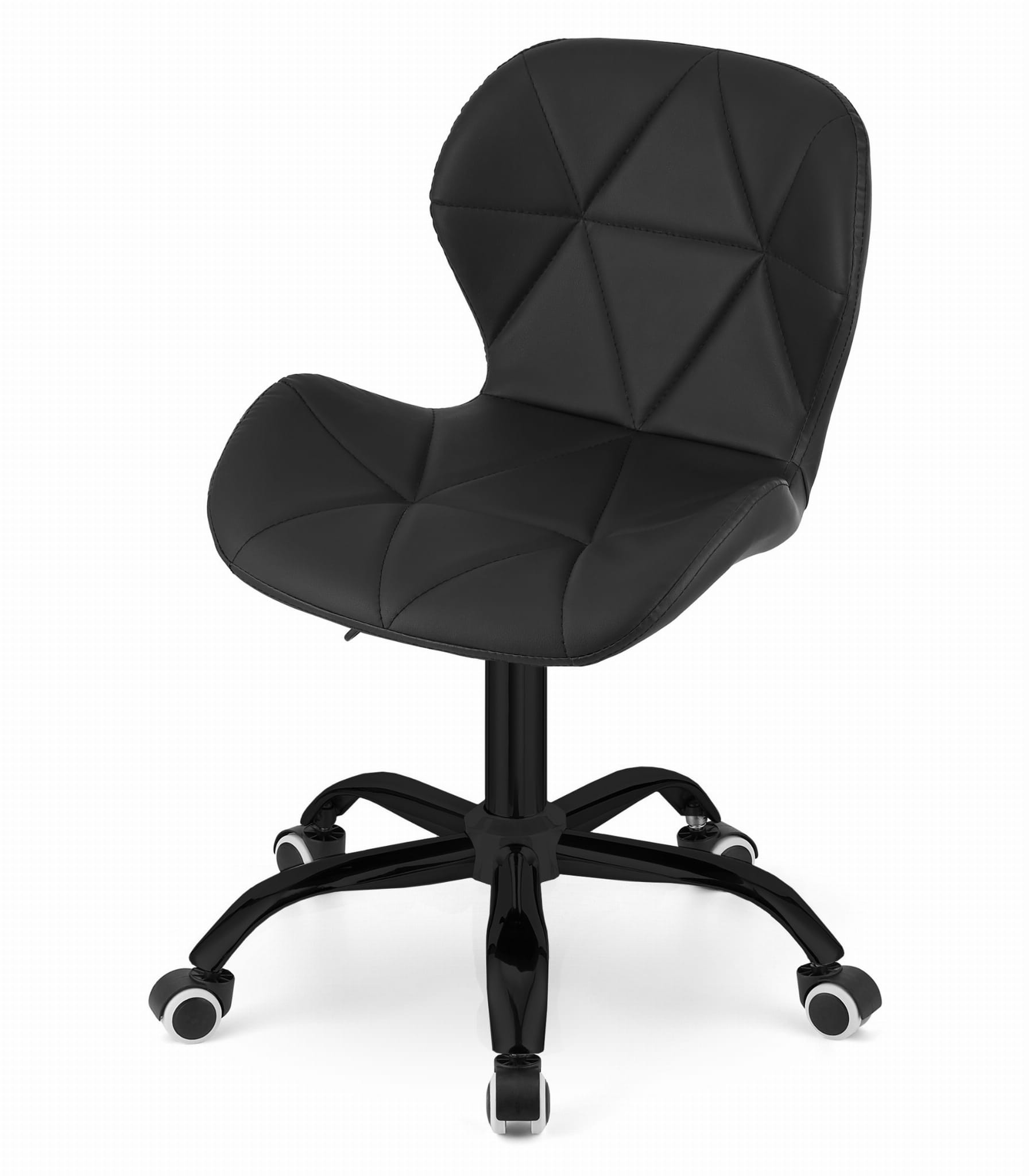 Krzesło Obrotowe MEBLIVA True Z Ekoskóry 53.5 x 57 x 87 cm - Czarne