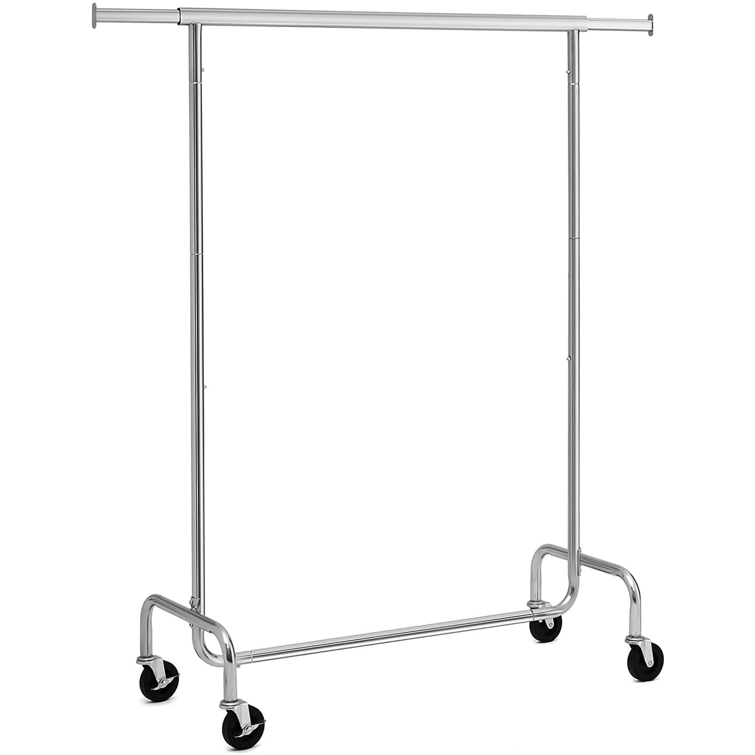 Wieszak Na Ubrania Chromowany MEBLIVA Nemil 150 x 45 x 160 cm - Srebrny