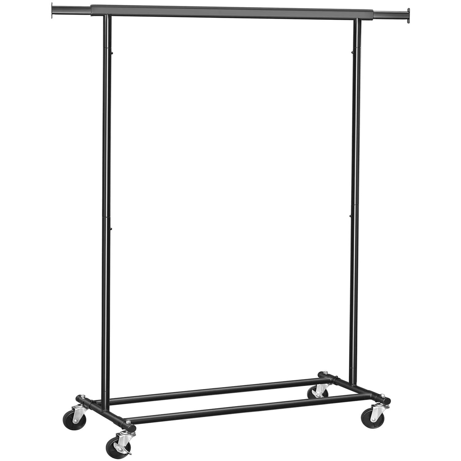 Wieszak Stojący MEBLIVA Nemil Stalowy 132 x 45.4 x 160 cm - Czarny