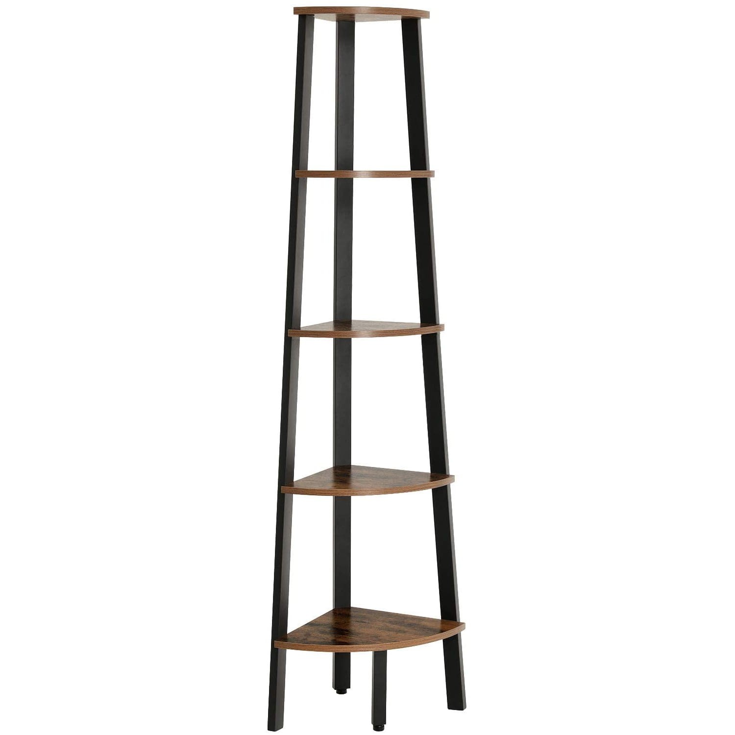 Regał 5 Półek Rustykalny Brąz MEBLIVA Clip 32.5 x 34 x 159 cm