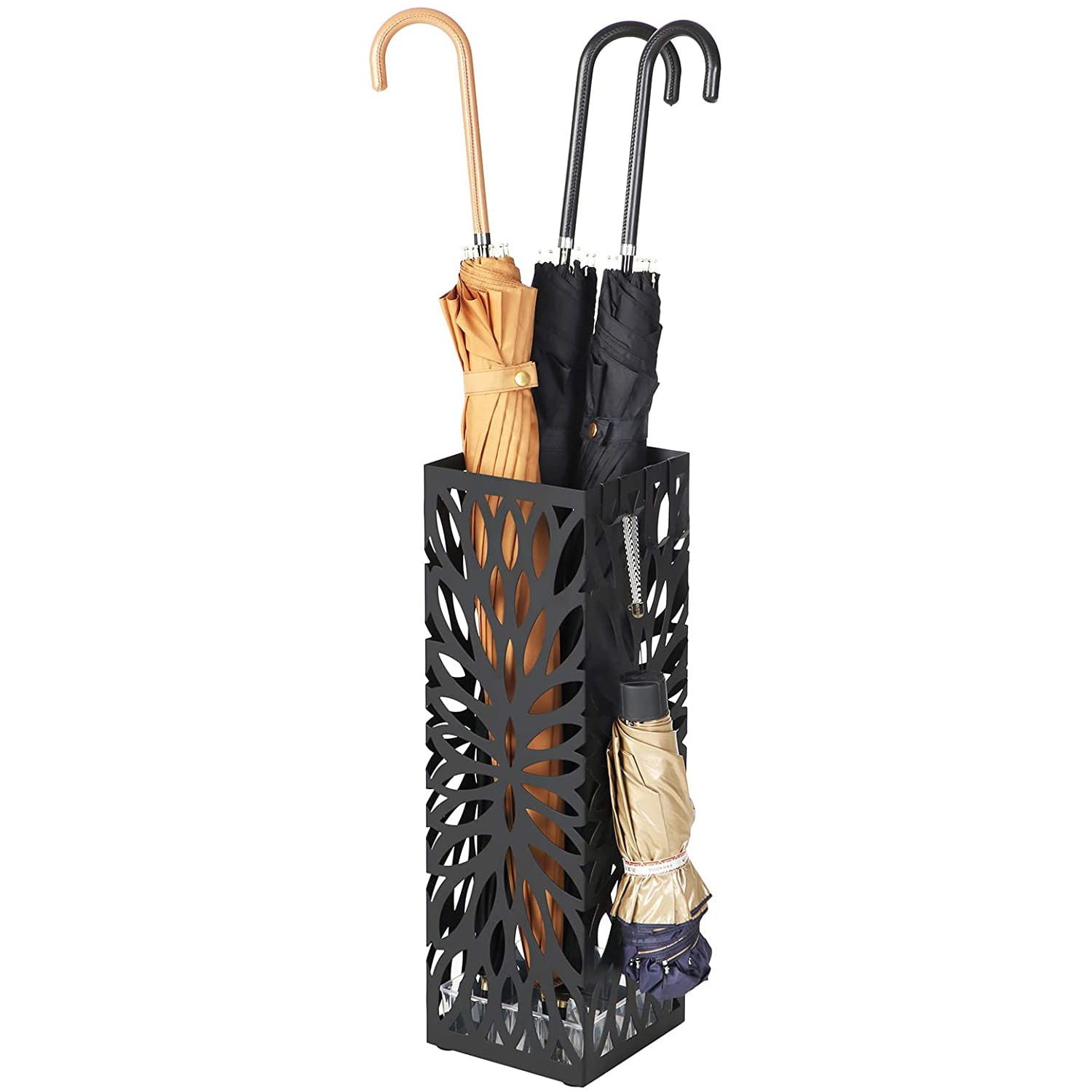 Lampa Ogrodowa Metalowa GARDIVA Eicke 15.5 x 15.5 x 49 cm - Czarna