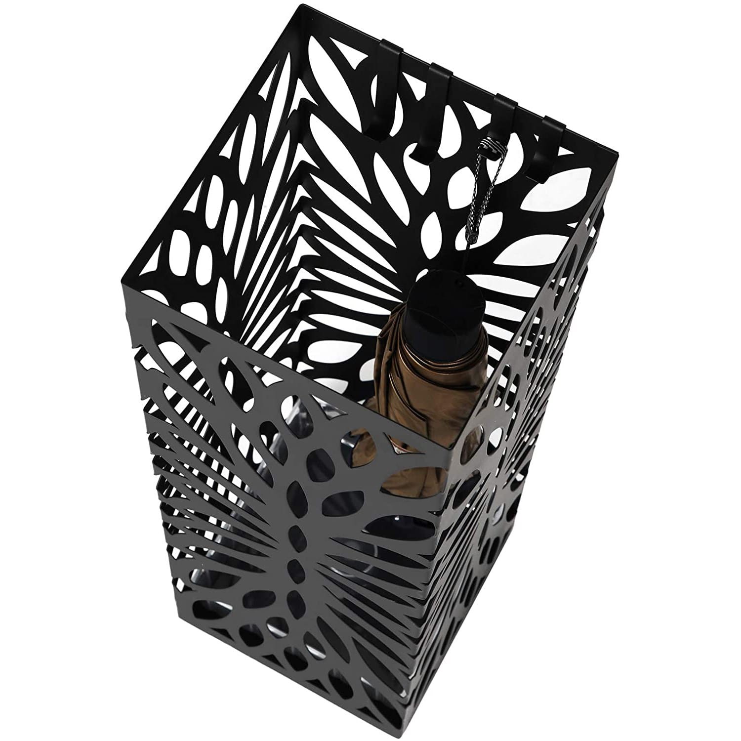 Lampa Ogrodowa Metalowa GARDIVA Eicke 15.5 x 15.5 x 49 cm - Czarna