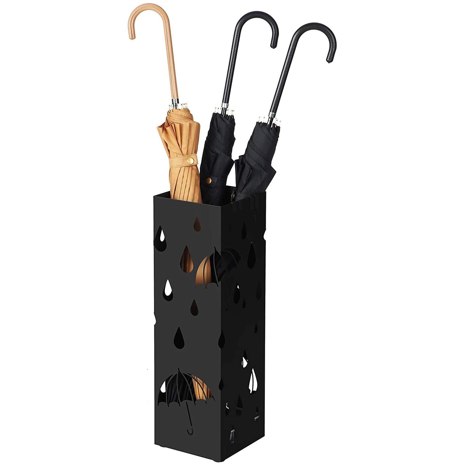 Lampion Ogrodowy Metalowy GARDIVA Eicke 15.5 x 15.5 x 49 cm - Czarny