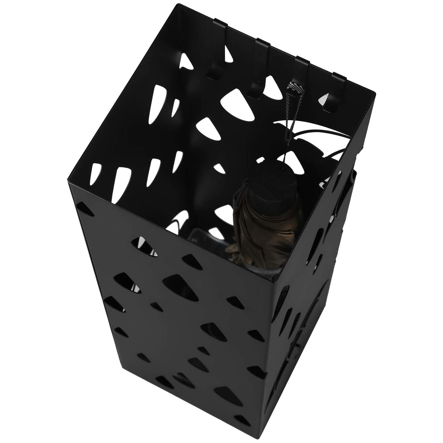 Lampion Ogrodowy Metalowy GARDIVA Eicke 15.5 x 15.5 x 49 cm - Czarny
