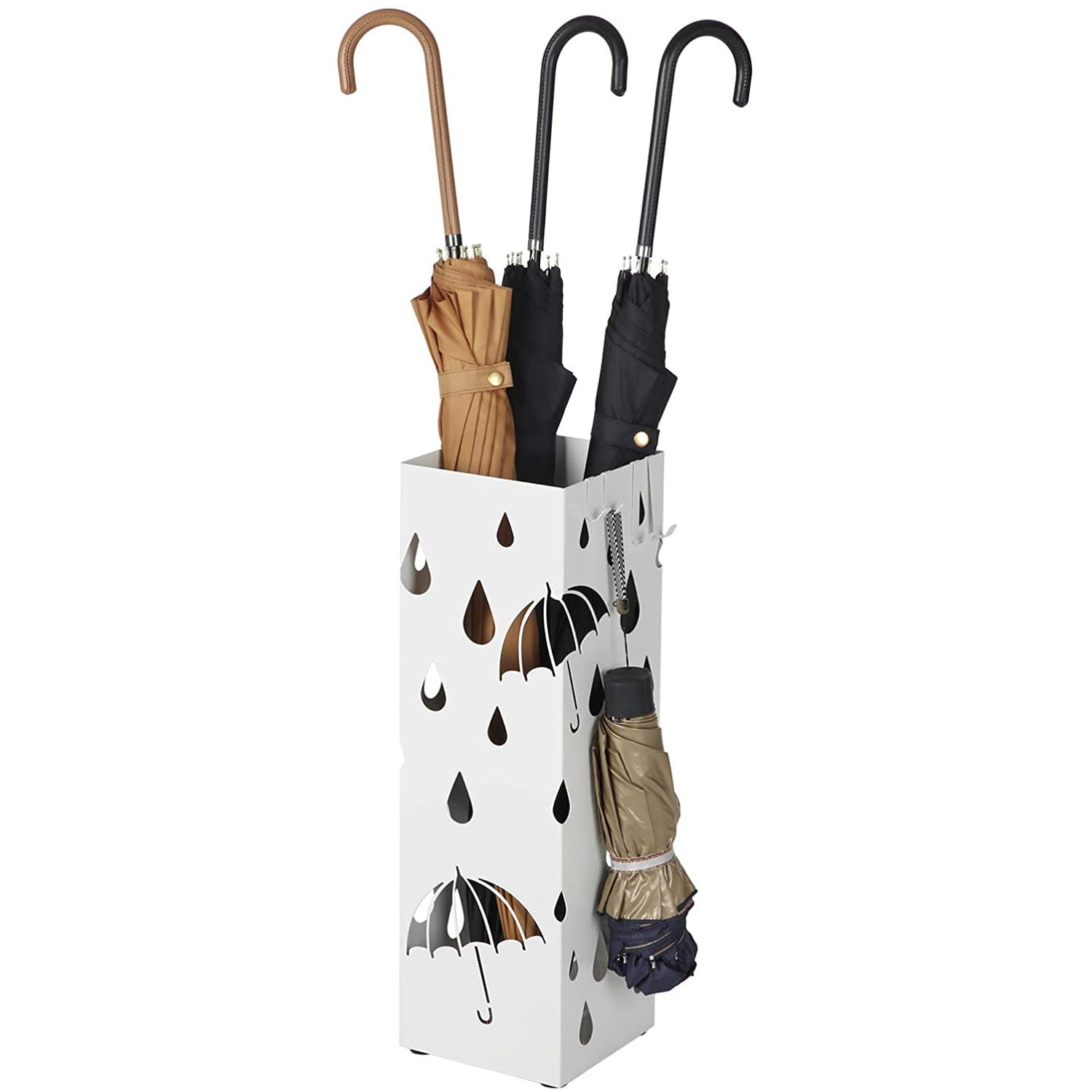 Lampa Ogrodowa Metalowa GARDIVA Eicke 15.5 x 15.5 x 49 cm - Biała