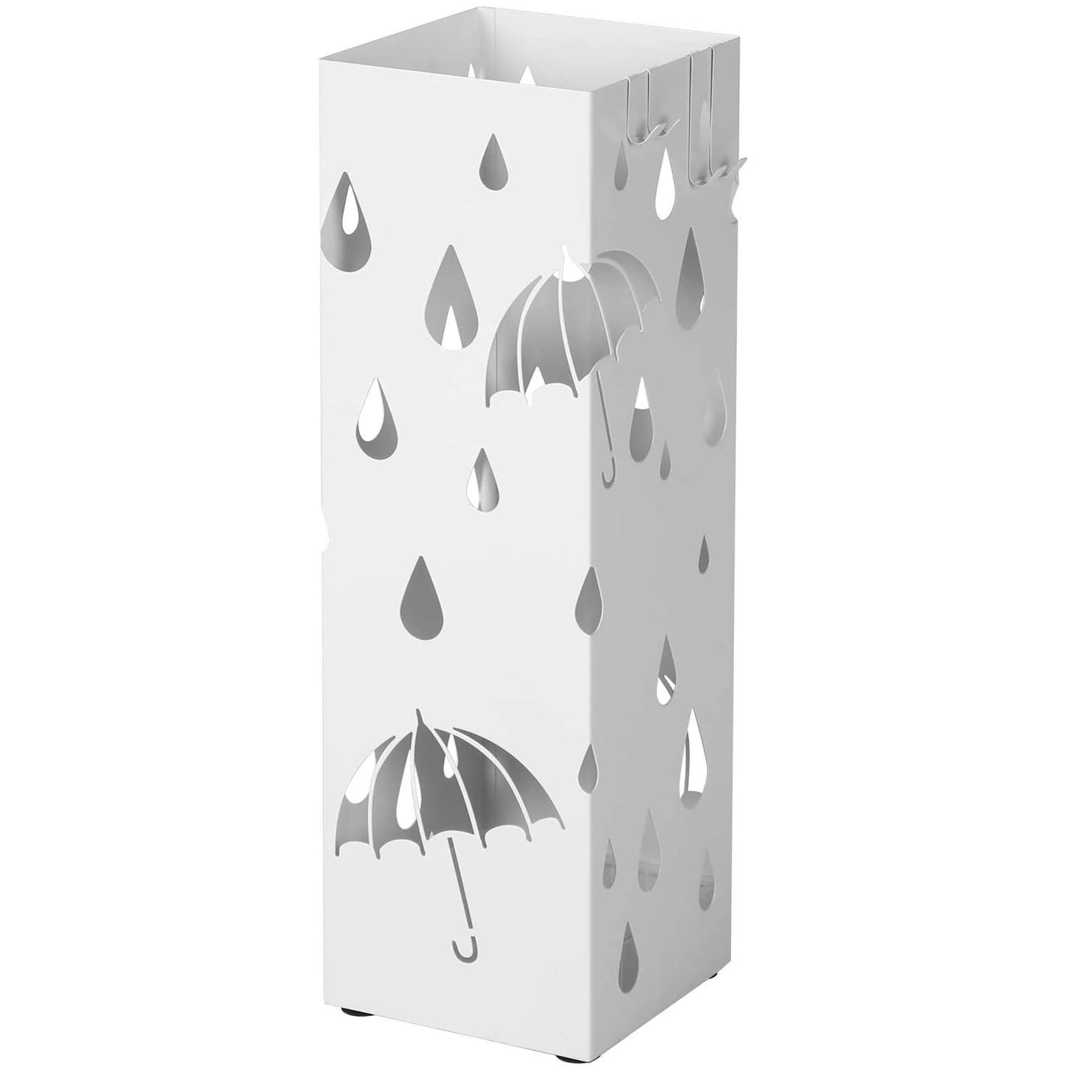 Lampa Ogrodowa Metalowa GARDIVA Eicke 15.5 x 15.5 x 49 cm - Biała