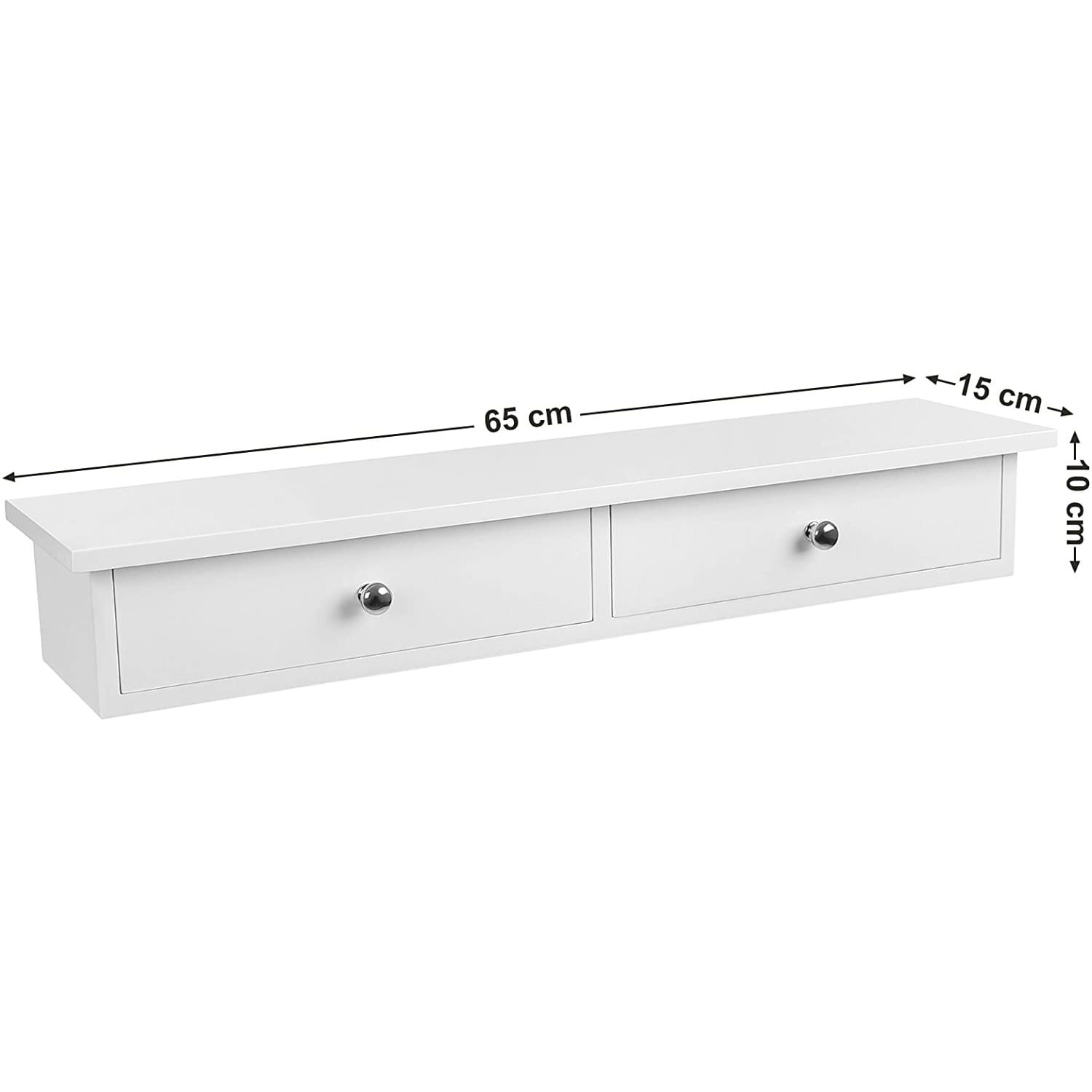Szafa Wisząca MEBLIVA Point MDF 65 x 15 x 10 cm - Biała