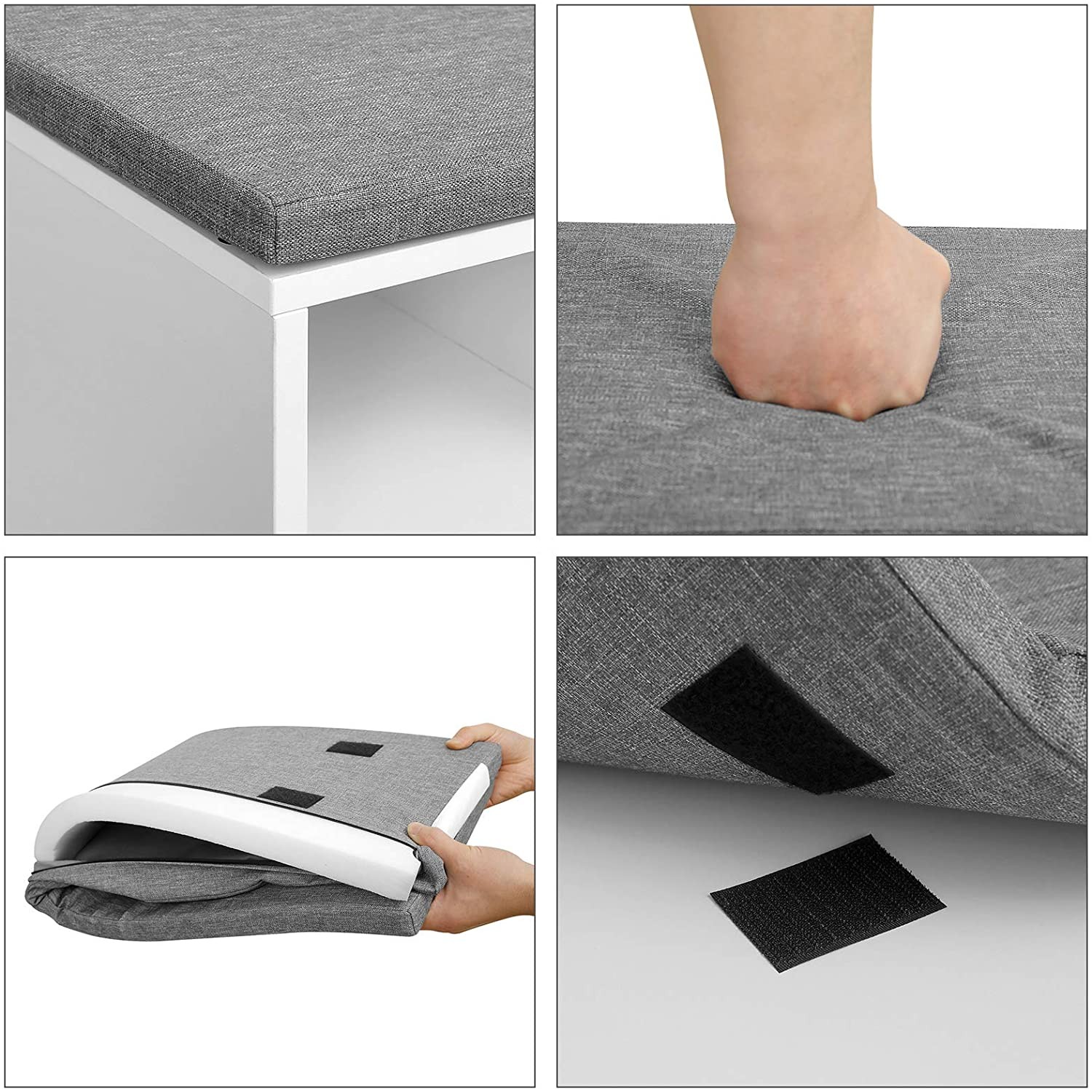 Szafka Na Buty Z Płyty Wiórowej MEBLIVA Sudi 104 x 30 x 48 cm - Biała