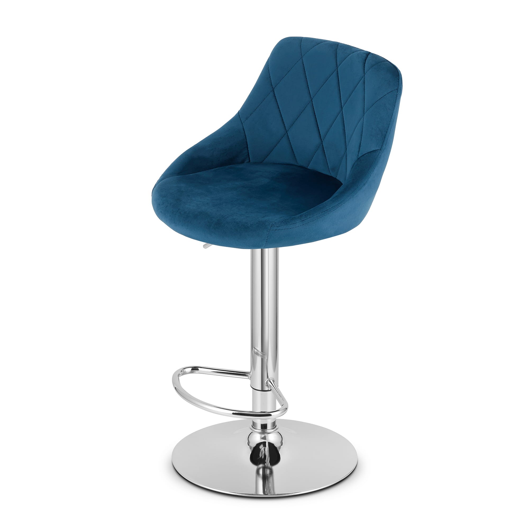 Hoker Kast Aksamit Baza Chrom 45.5 x 49 cm - Granatowy