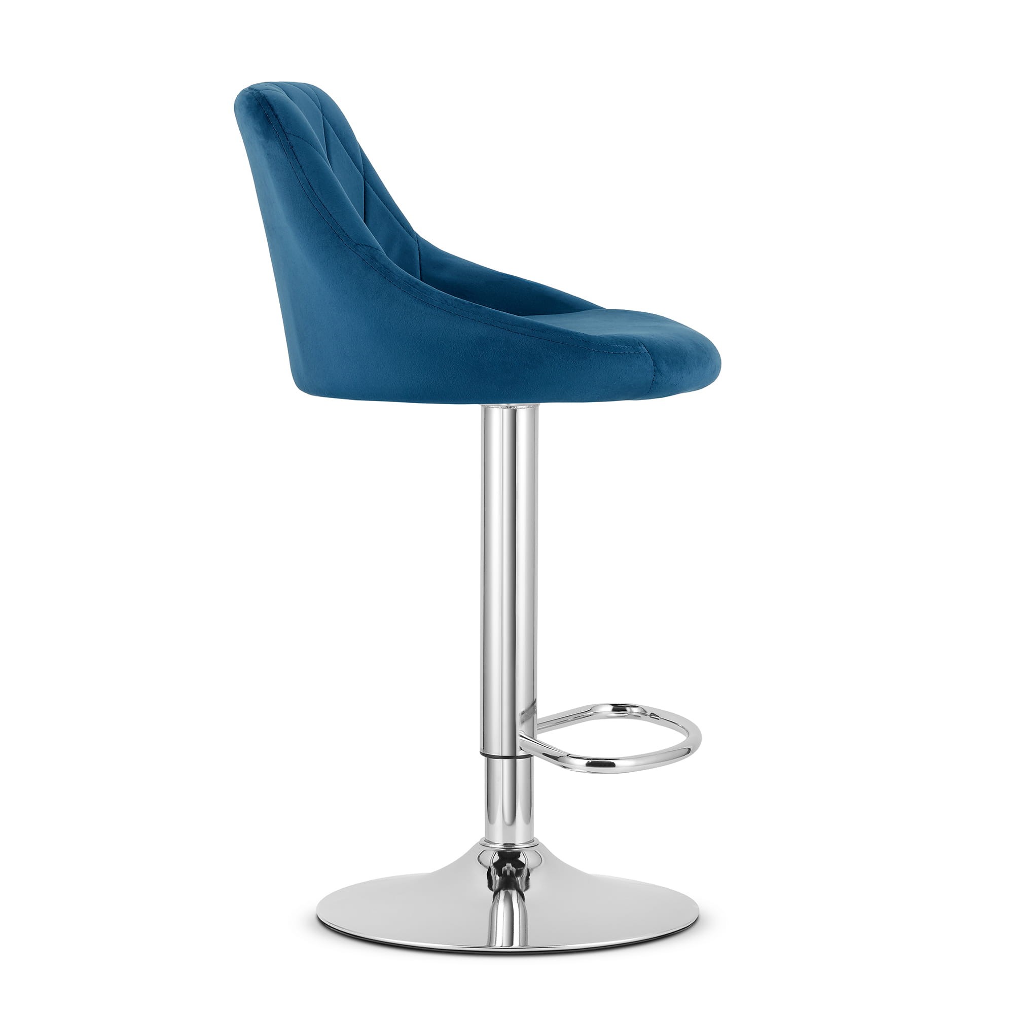Hoker Kast Aksamit Baza Chrom 45.5 x 49 cm - Granatowy