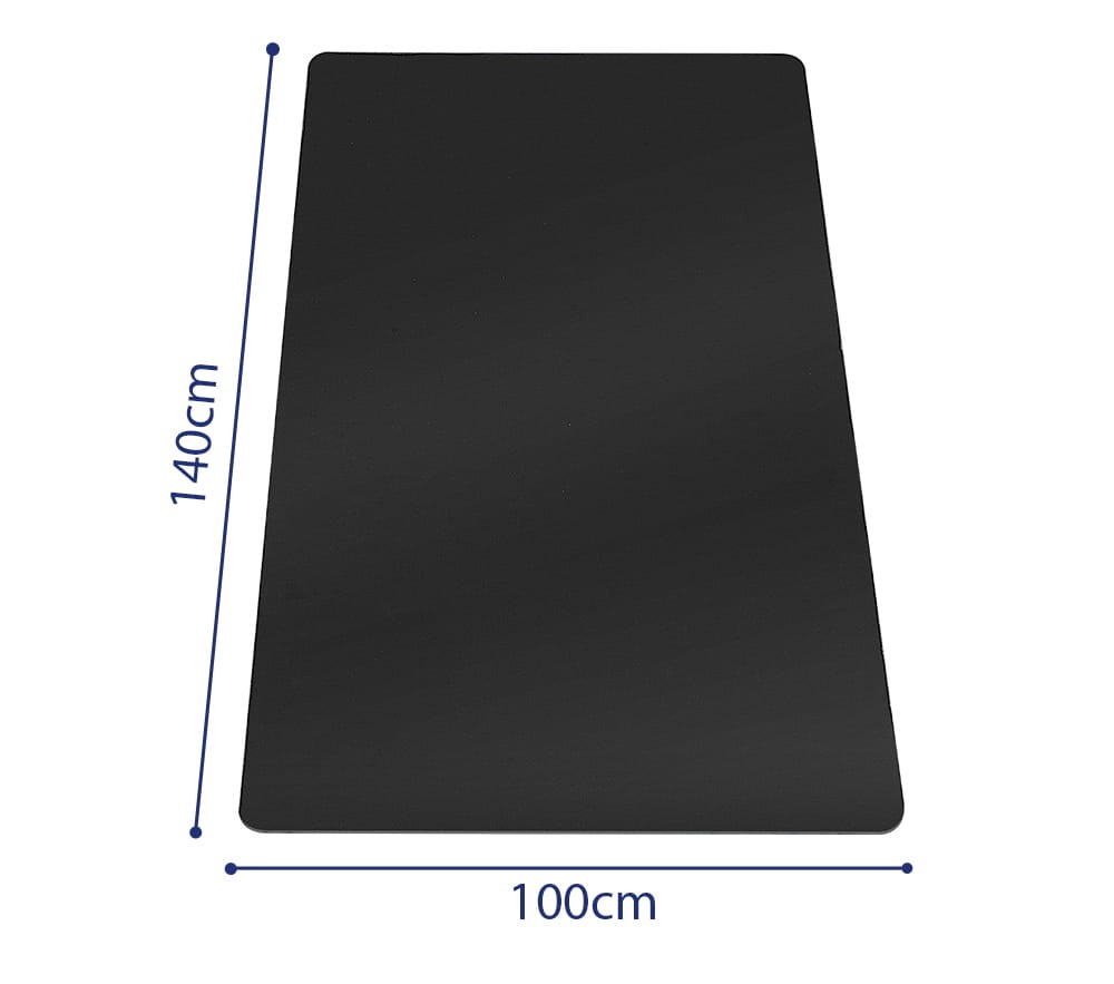 Mata Ochronna Pod Fotel SELLTEO Padova 140 x 100 cm - Czarna