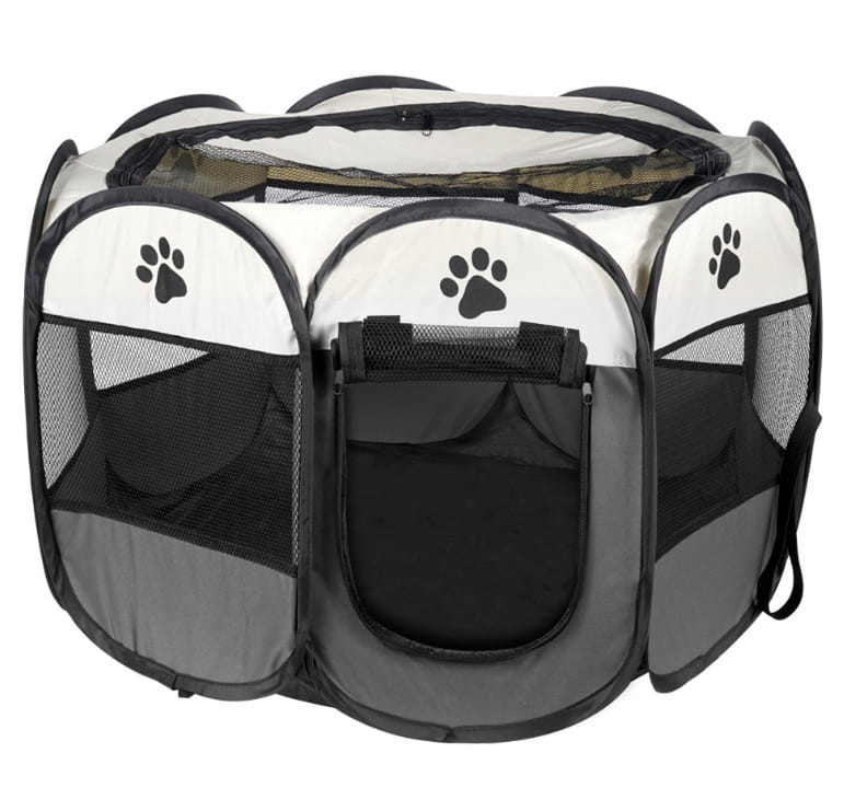 Kojec Dla Psa Kota Składany ZOOJOY 74 x 74 x 43 cm - Szary