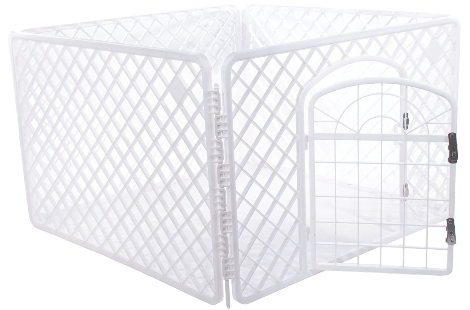Zagroda Dla Psa Ogrodowa Metalowa 91 x 91 x 60 cm - Biała