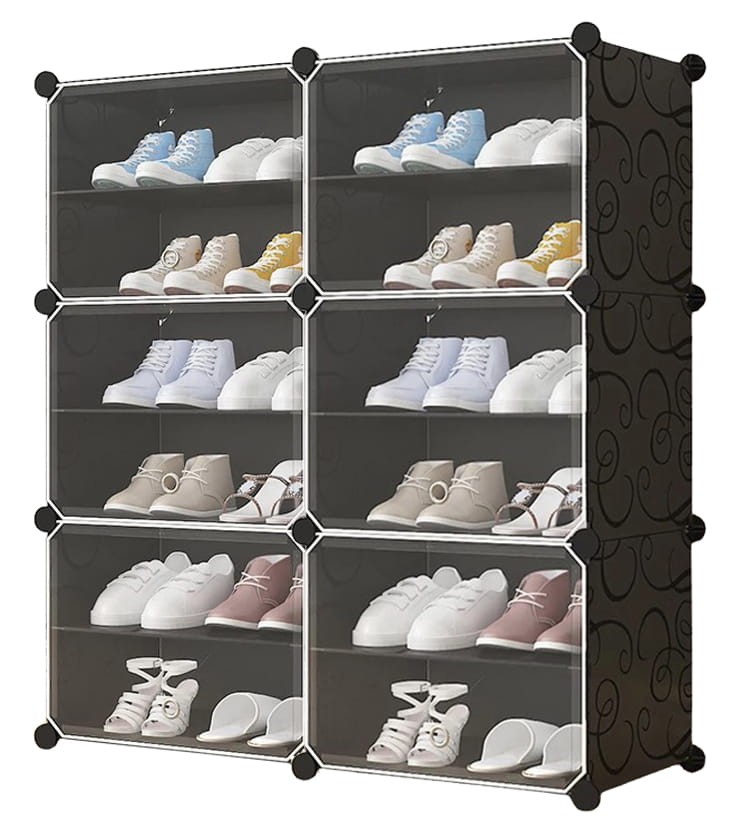 Szafka Na Buty MEBLIVA Sudi Na 12 Par 37 x 42 x 7 cm - Biała