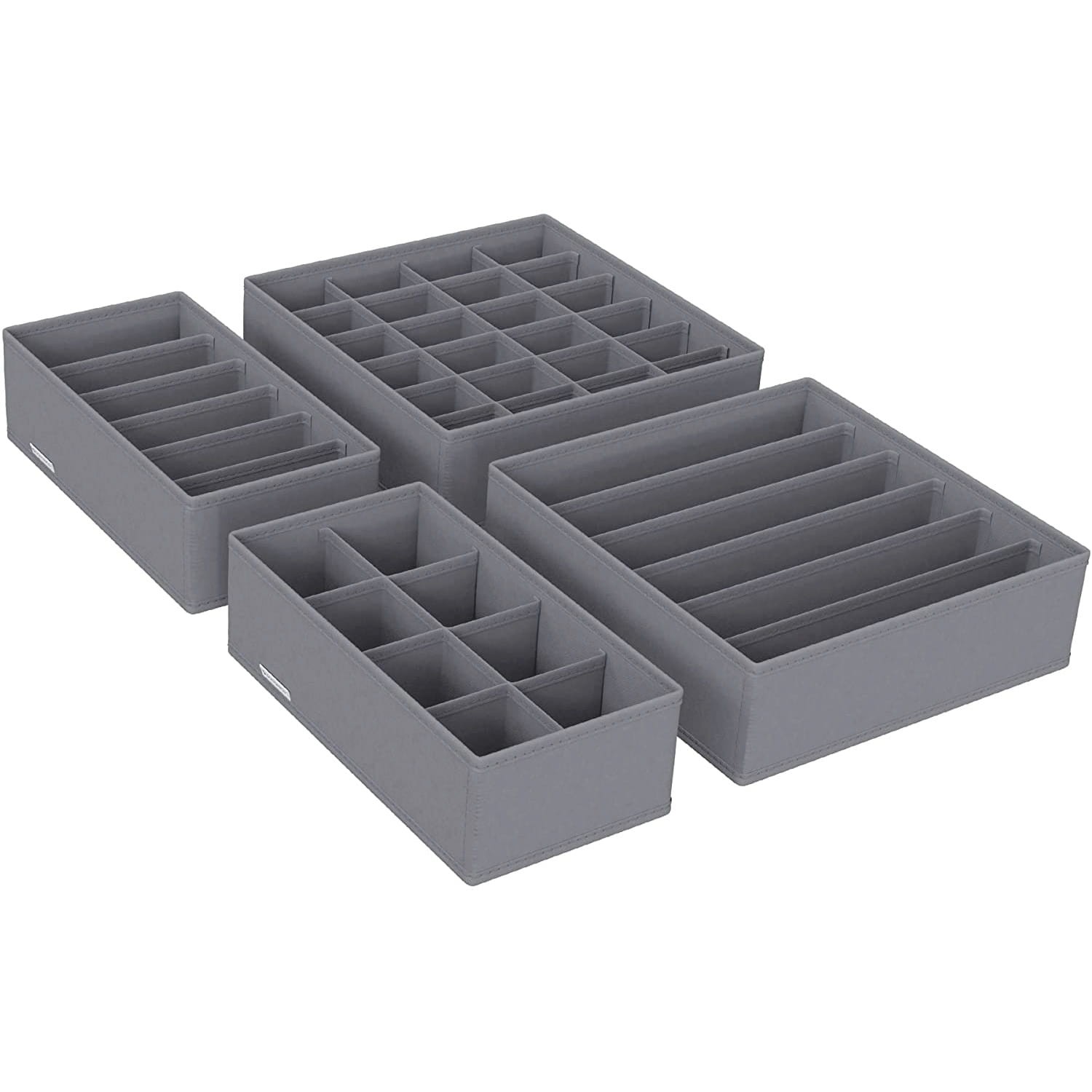Organizer Na Bieliznę Szufladowy SELLTEO Bolir 32 x 32 x 10 cm - Szary