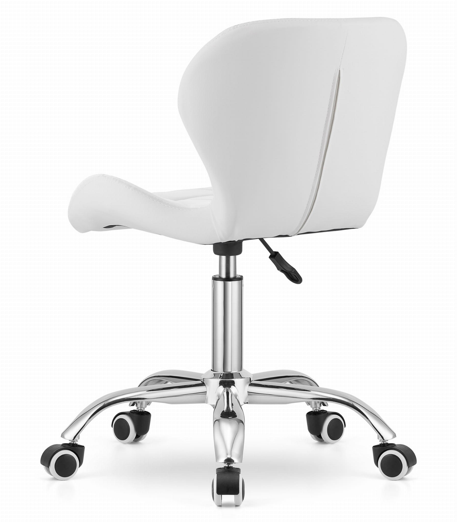 Krzesło Obrotowe MEBLIVA Seal Ekoskóra 53.5 x 55.5 x 73.5 cm - Białe