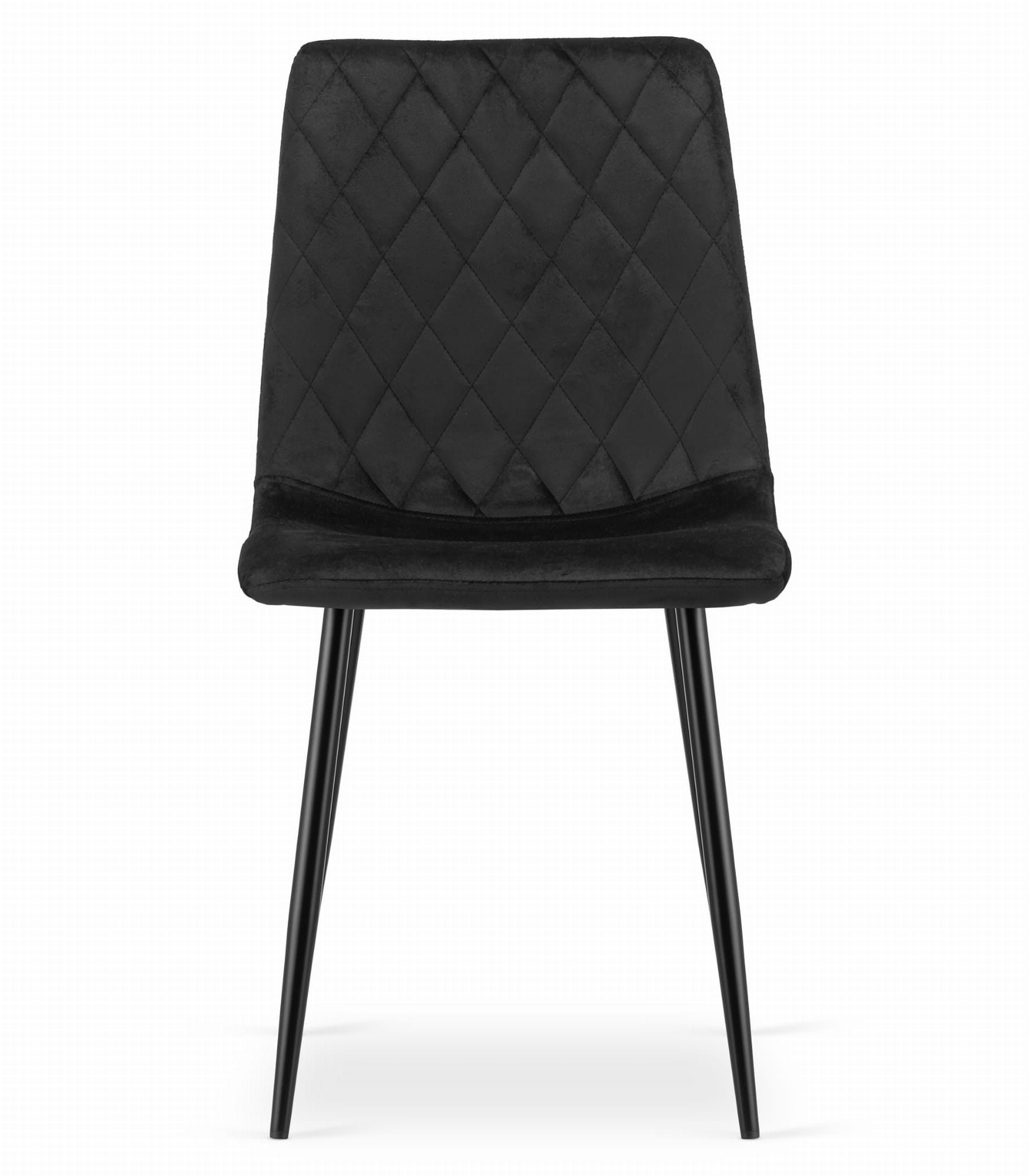 Krzesło MEBLIVA Lemo Welurowe 44.5 x 53 x 88.5 cm - Czarne