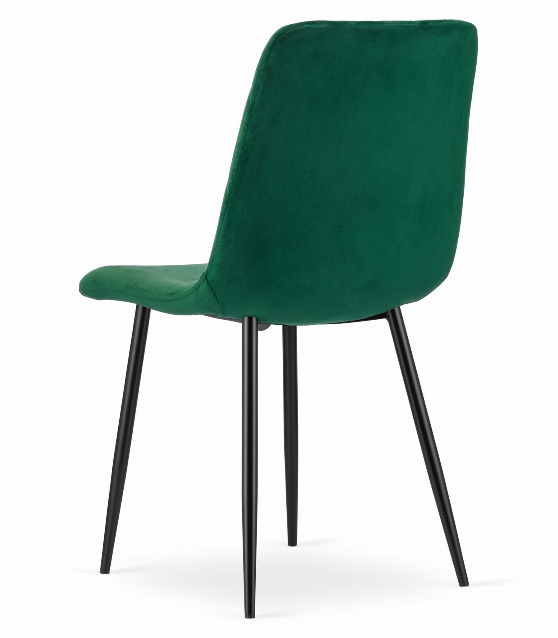 Krzesło MEBLIVA Lemo Welurowe 44.5 x 53 x 88.5 cm - Czarne