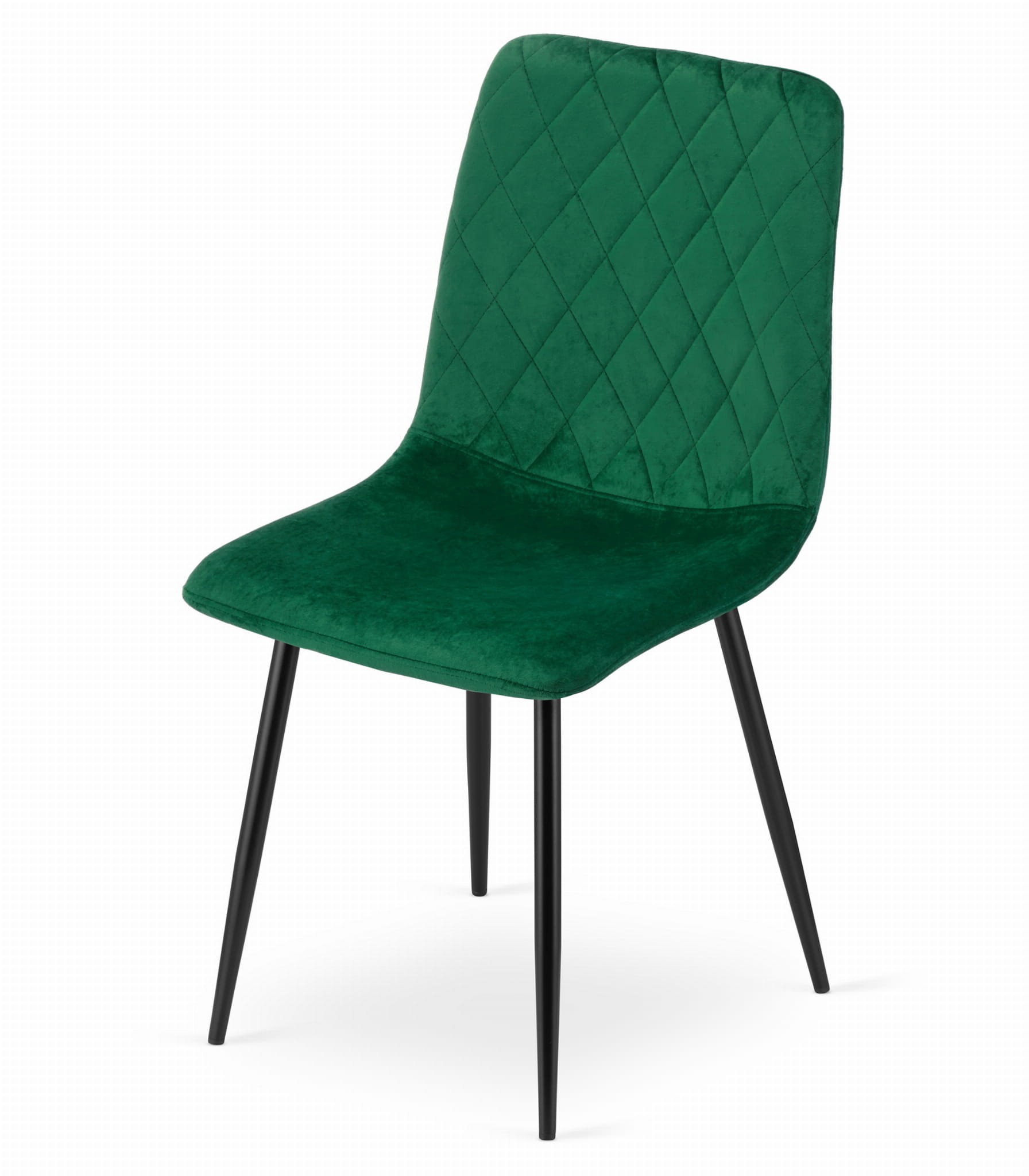 Krzesło MEBLIVA Lemo Welurowe 44.5 x 53 x 88.5 cm - Czarne