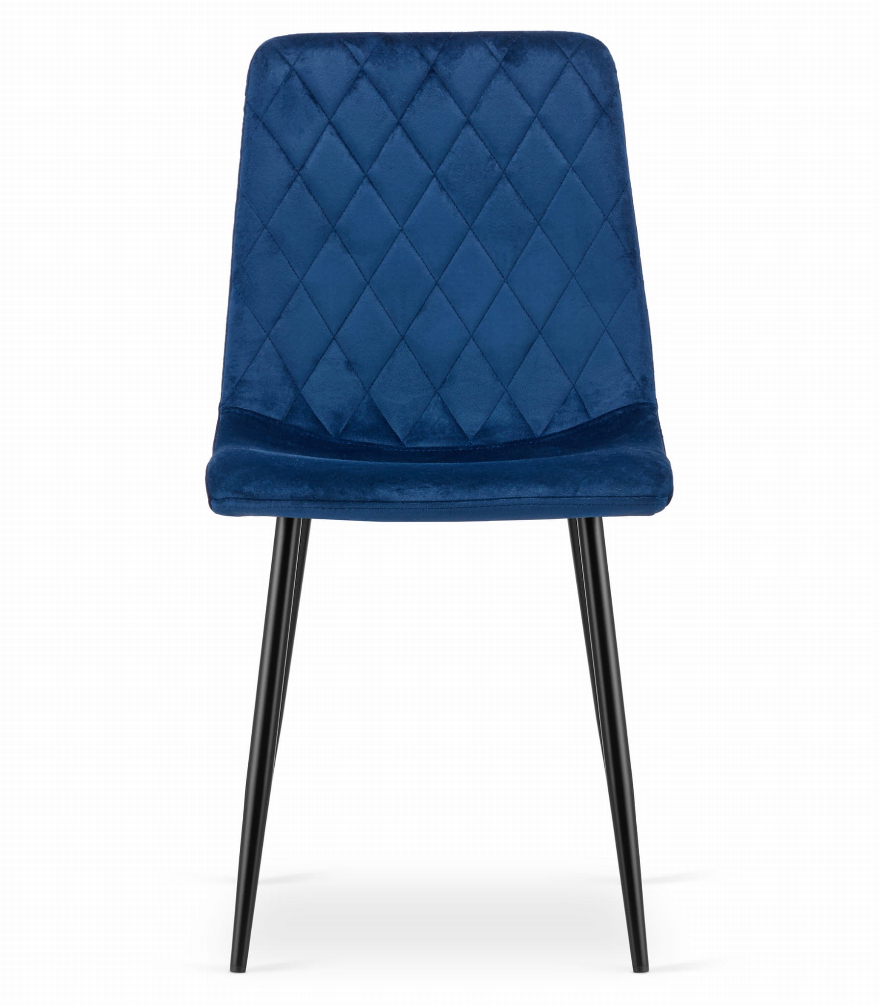 Krzesło MEBLIVA Lemo Welurowe 44.5 x 53 x 88.5 cm - Czarne