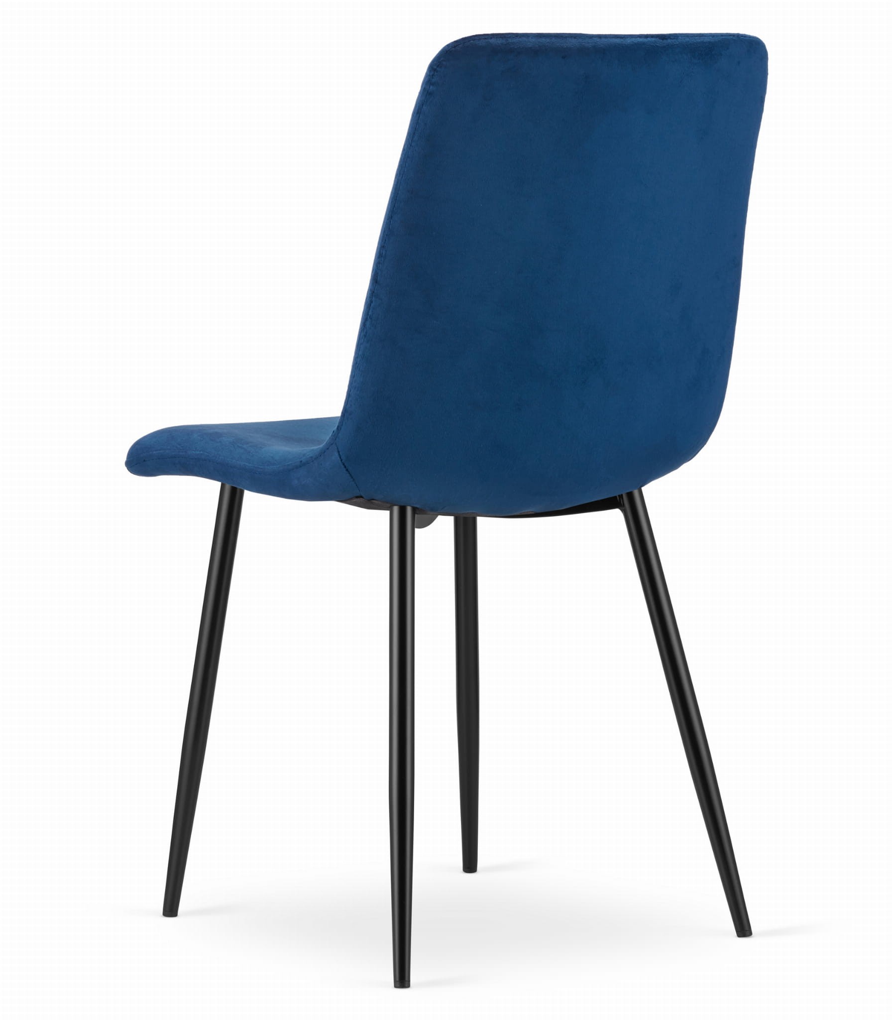 Krzesło MEBLIVA Lemo Welurowe 44.5 x 53 x 88.5 cm - Czarne