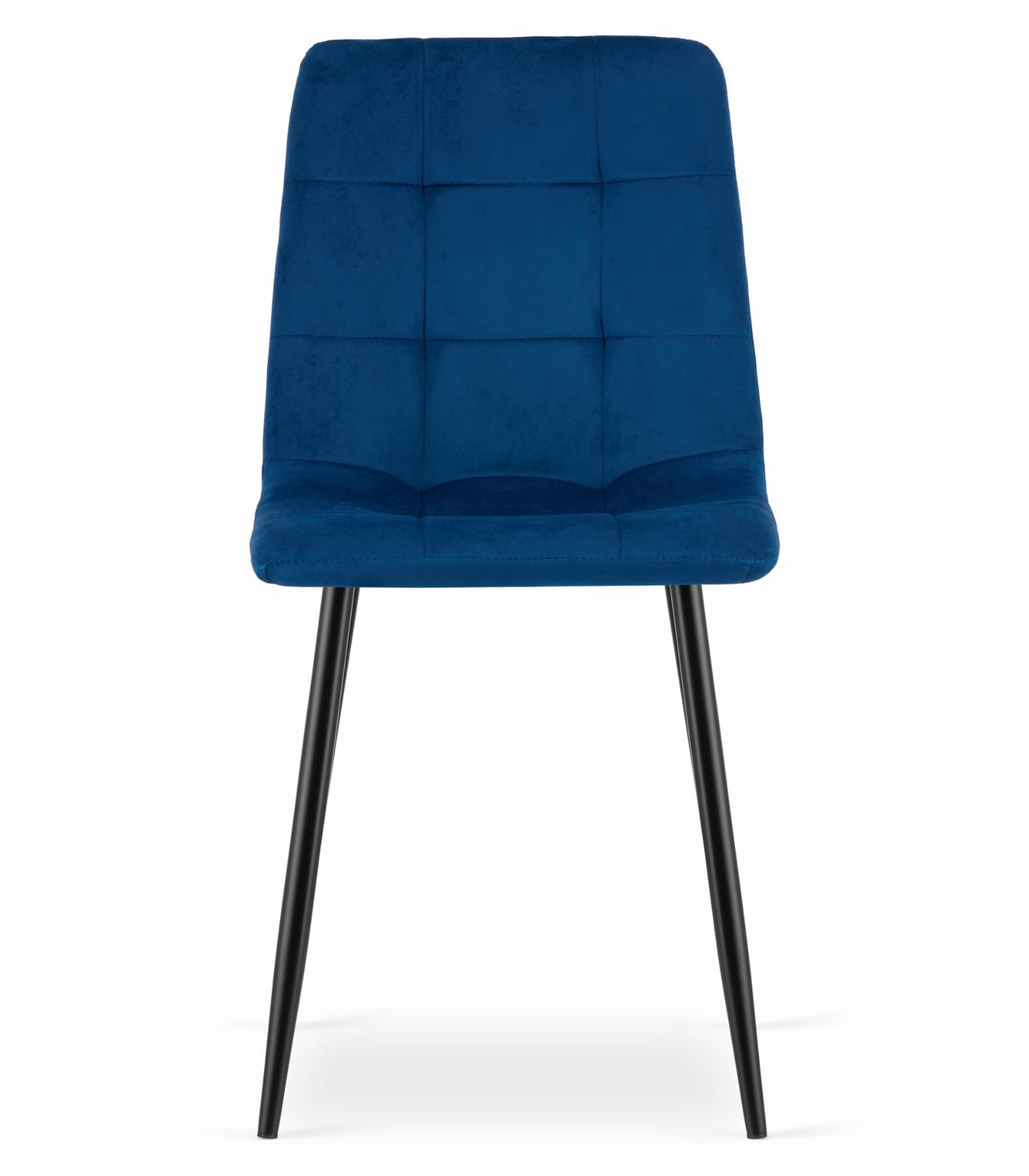 Krzesło MEBLIVA Poma Welurowe 44.5 x 50.5 x 87 cm - Czarne