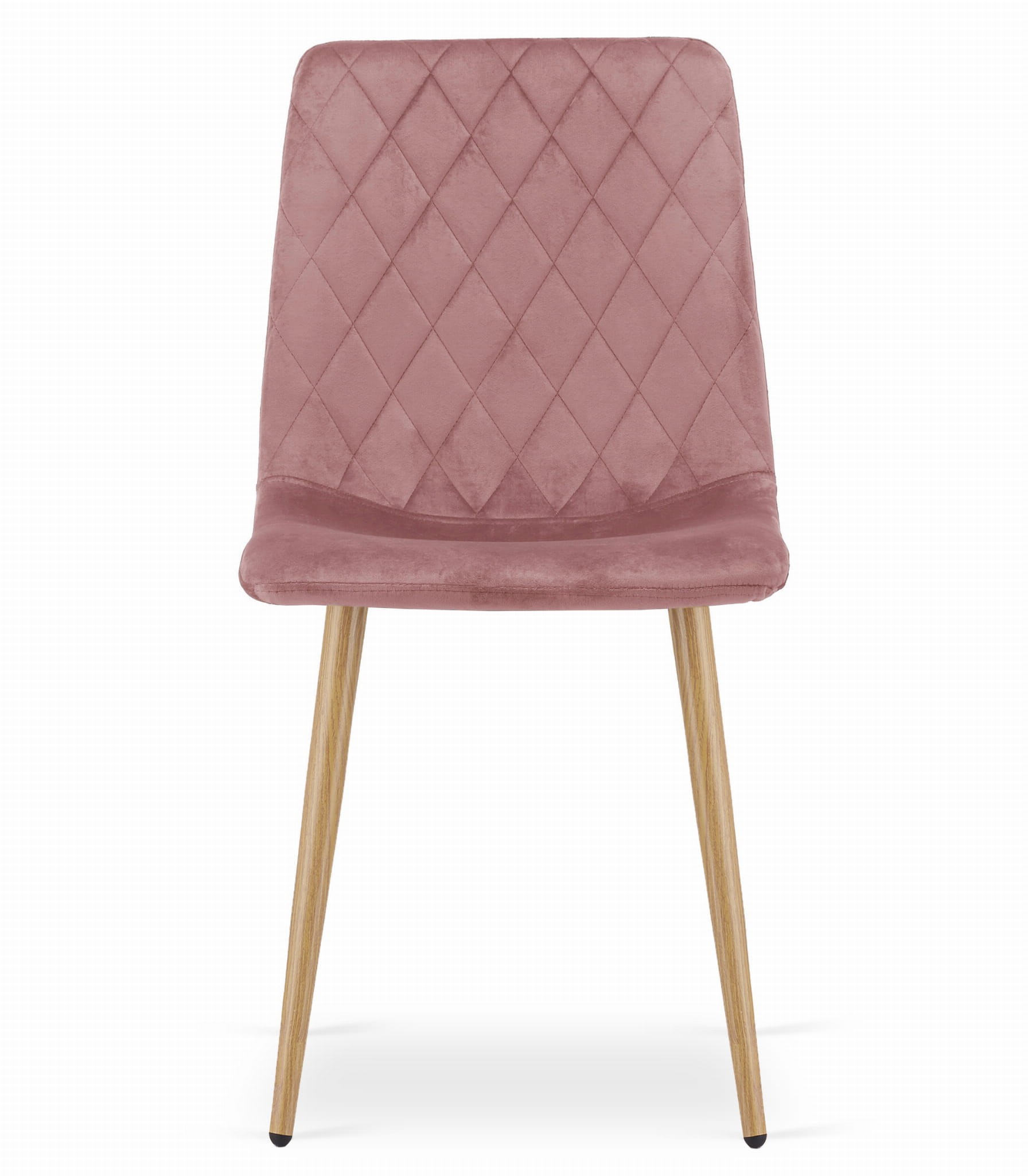 Krzesło MEBLIVA Lemo Aksamit 44.5 x 53 x 88.5 cm - Różowy