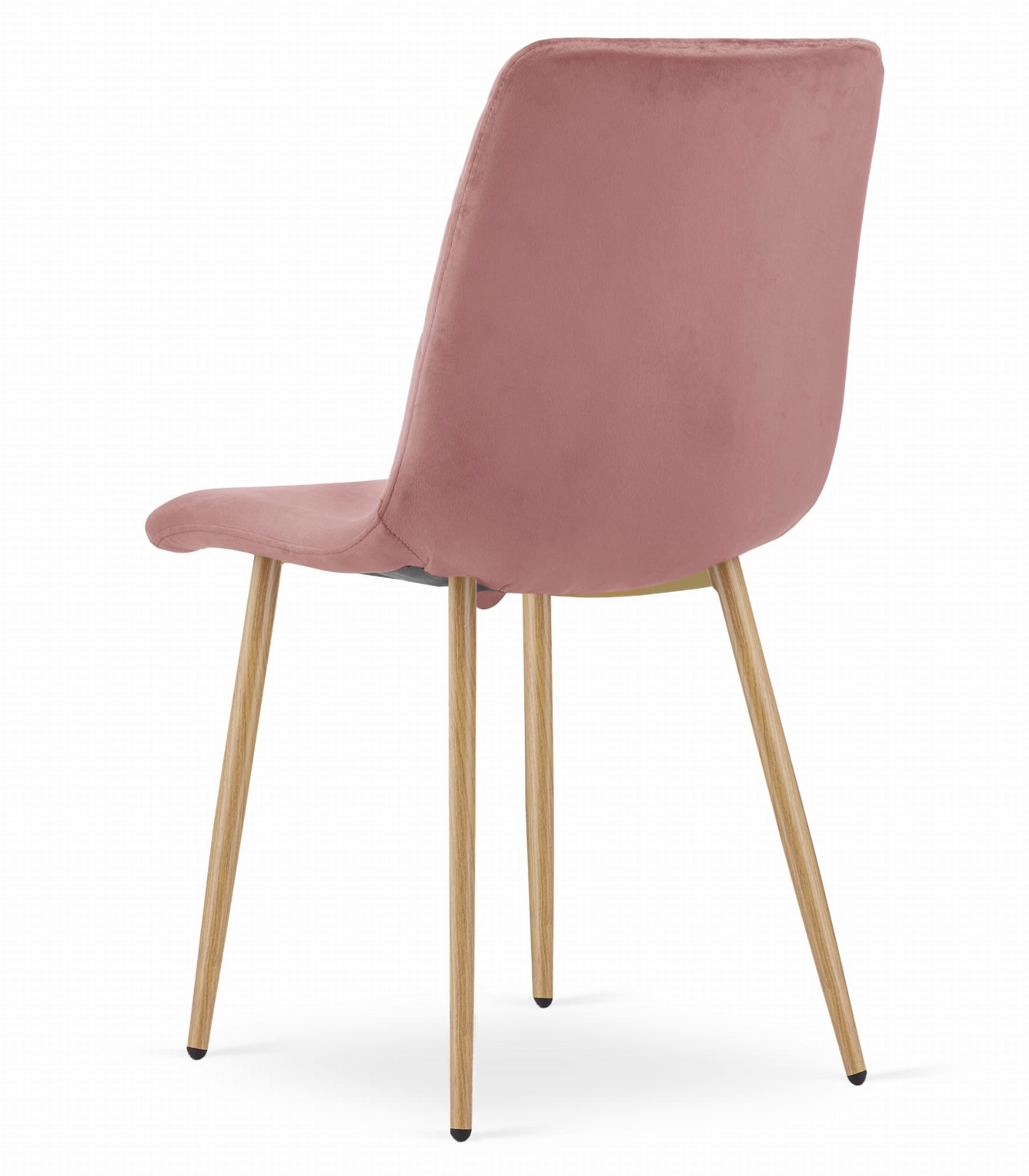 Krzesło MEBLIVA Lemo Aksamit 44.5 x 53 x 88.5 cm - Różowy