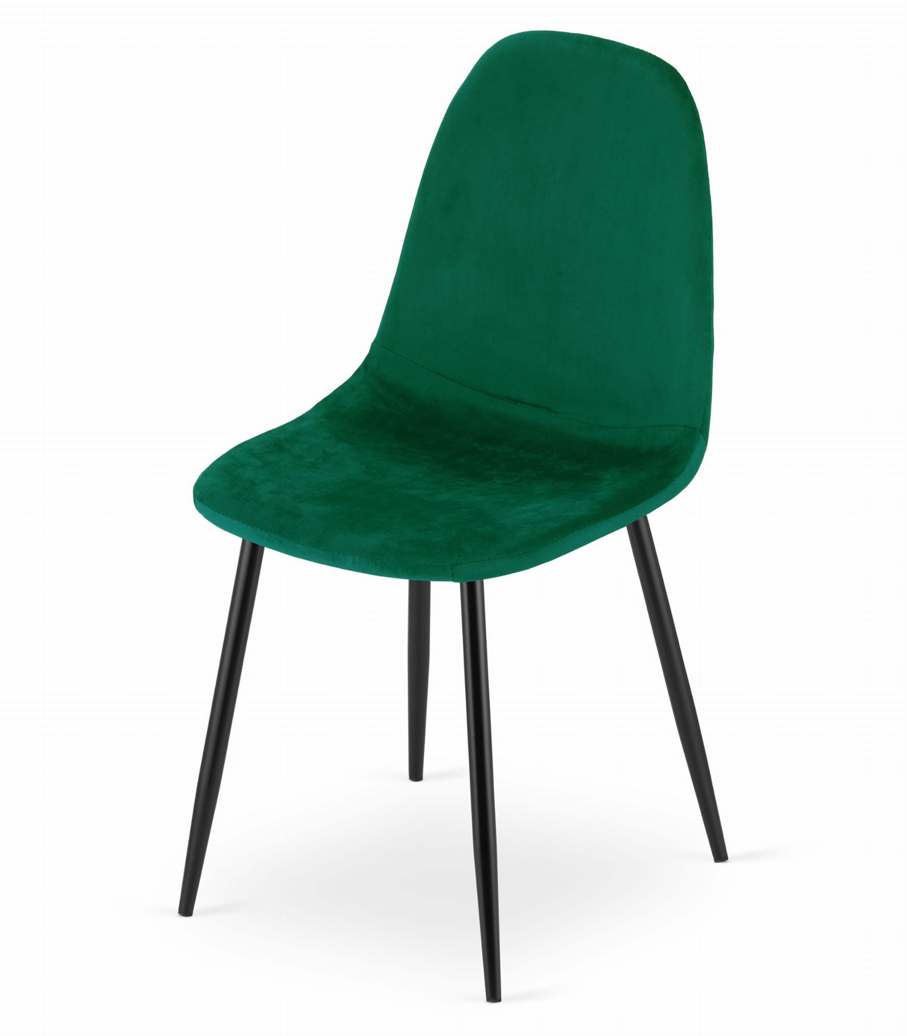 Krzesło MEBLIVA Sigo Aksamitne 44.5 x 50.5 x 87.5 cm - Czarne