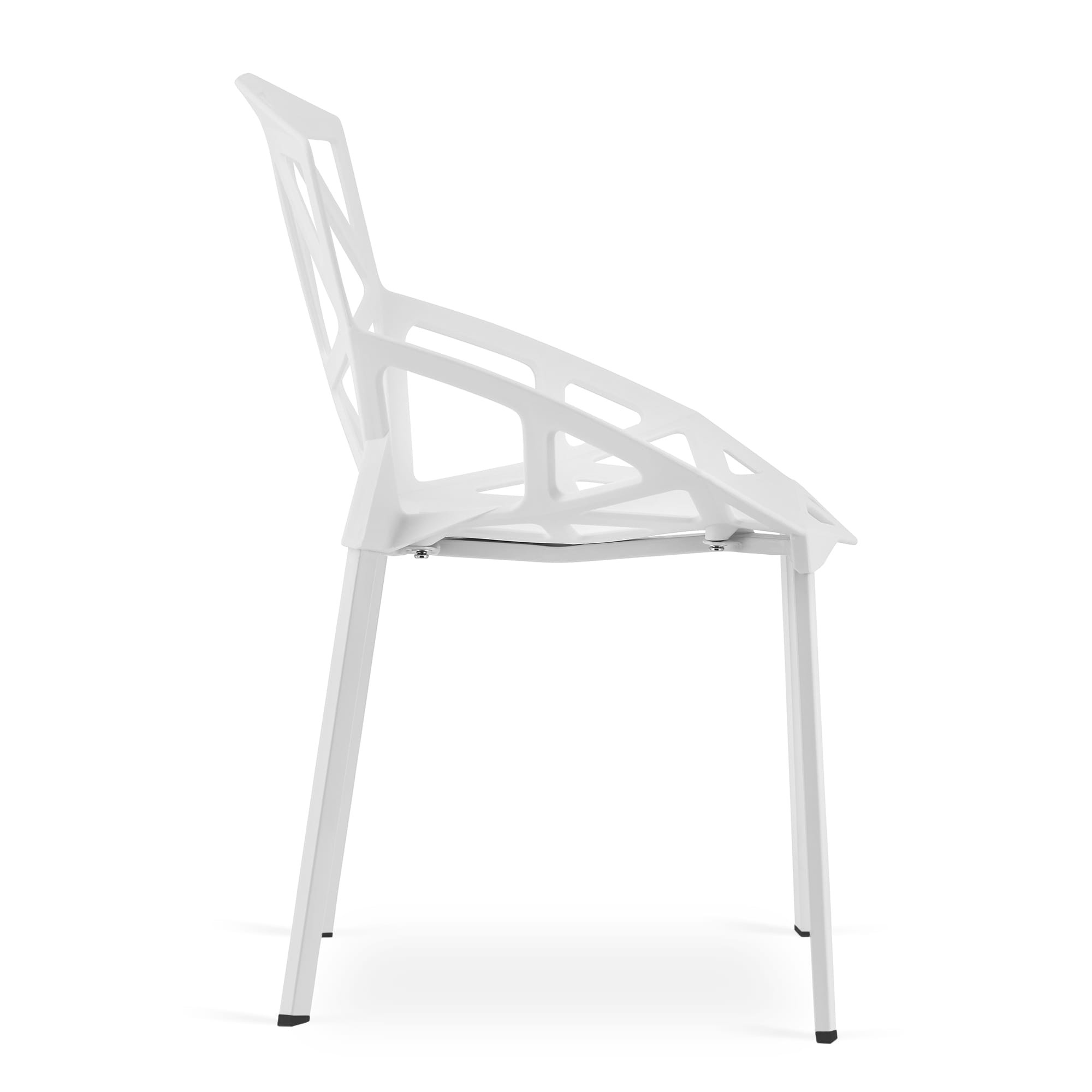Krzesło MEBLIVA Nova Polipropylenowe 54 x 50 x 79.5 cm - Białe