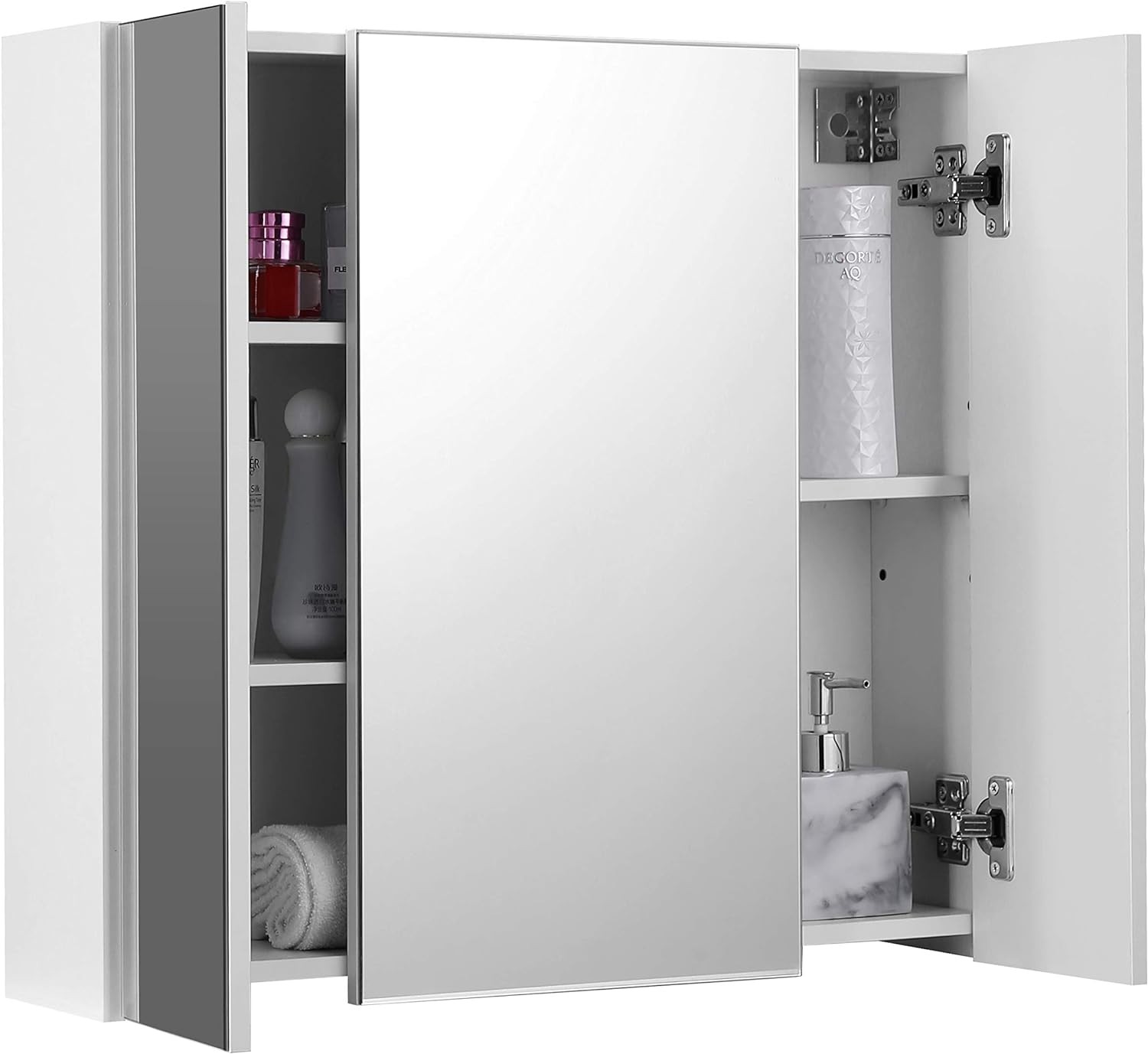 Szafka Łazienkowa MEBLIVA Nelcu MDF 60 x 15 x 55 cm - Biała