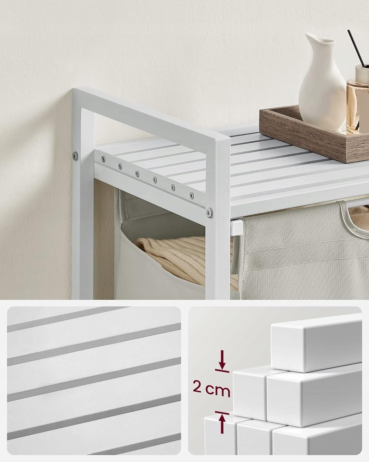 Szafka Łazienkowa MEBLIVA Tarifa 50x33x72 cm Blat Z Płyty - Biały