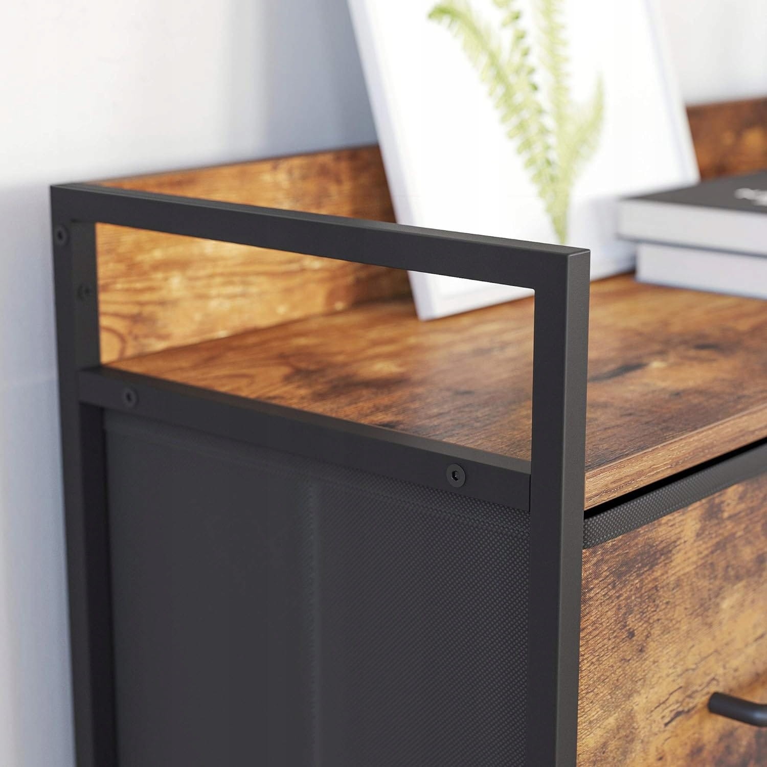 Komoda MEBLIVA Crown 98x28.5x85 cm Płyta MDF Rustykalny Brąz