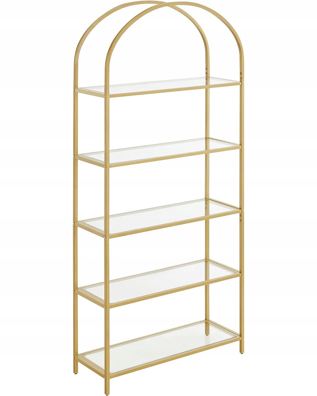 Regał Modułowy MEBLIVA Joint 83x30.2x183.5 cm Stal - Złoty