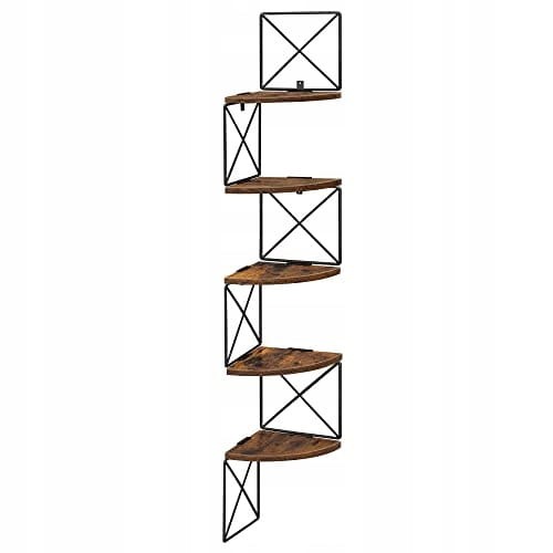 Regał Modułowy MEBLIVA Livorno 20x20x127.5 cm Płyta Wiórowa Rustykalny Brąz