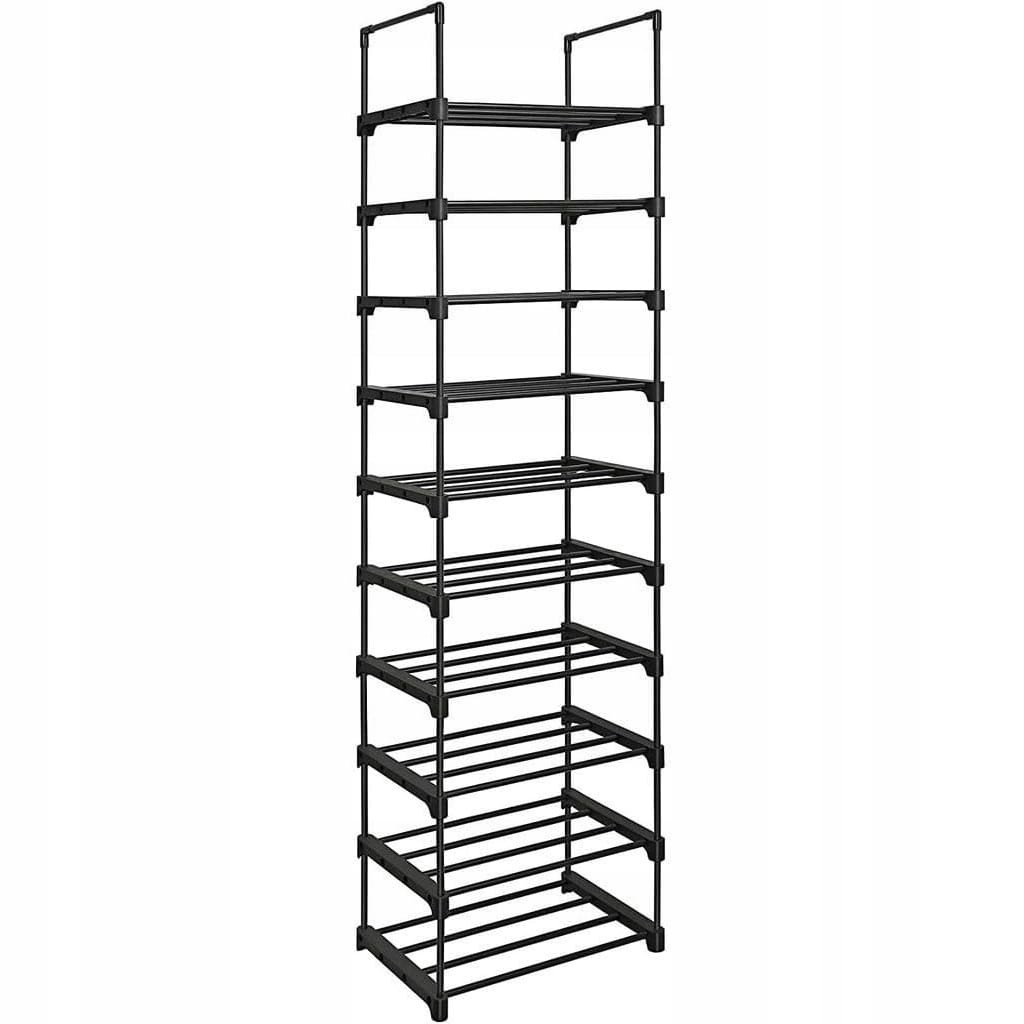 Szafka Na MEBLIVA Sudi 45x30x174 cm Metalowe Rurki - Czarny