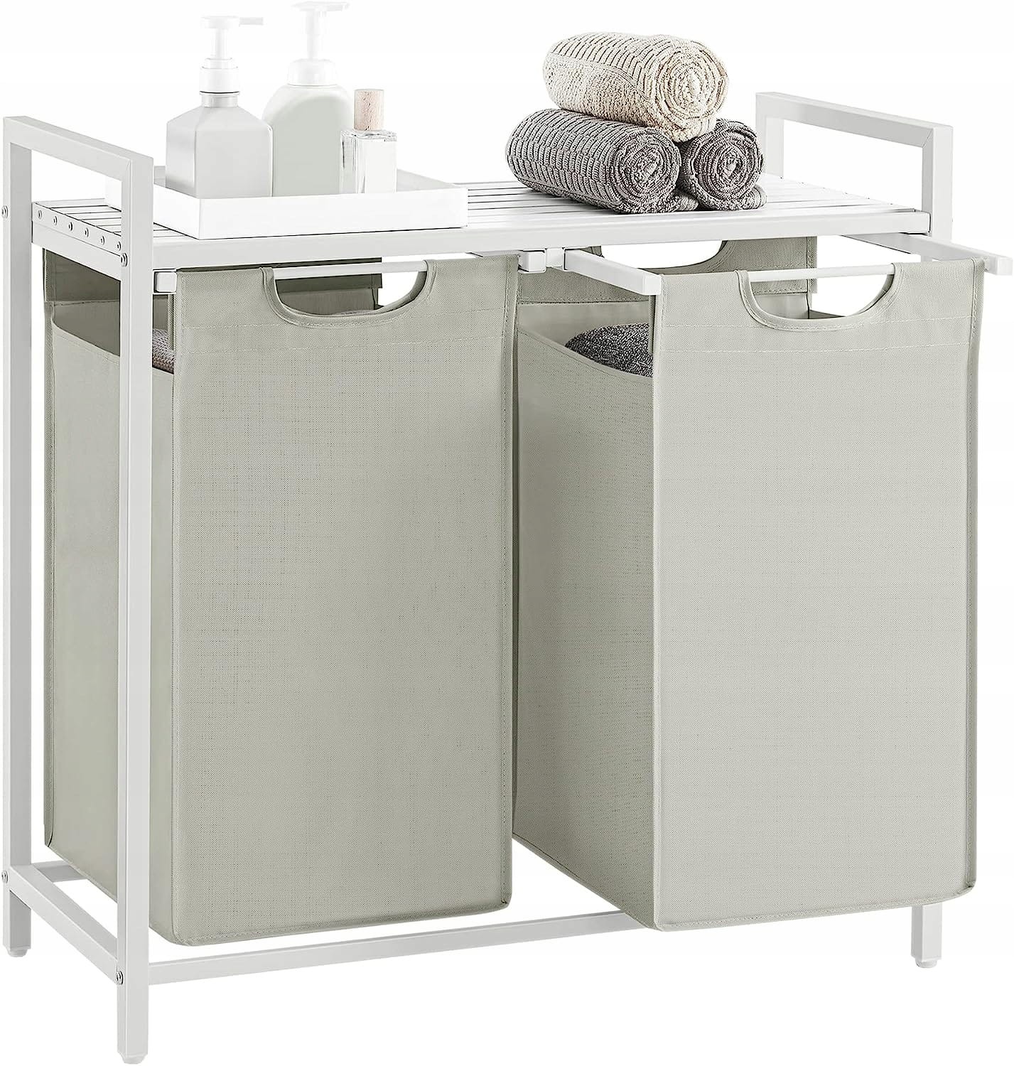 Szafka Łazienkowa MEBLIVA Lonar 73x33x72 cm Blat Z Płyty - Biały