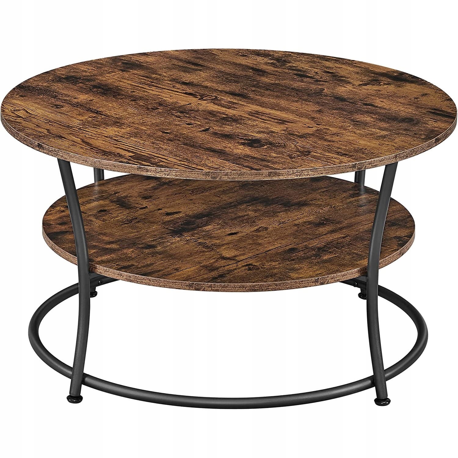 Stolik MEBLIVA Venezia Rustykalny Brąz 80 x 80 x 45 cm - Kawowy