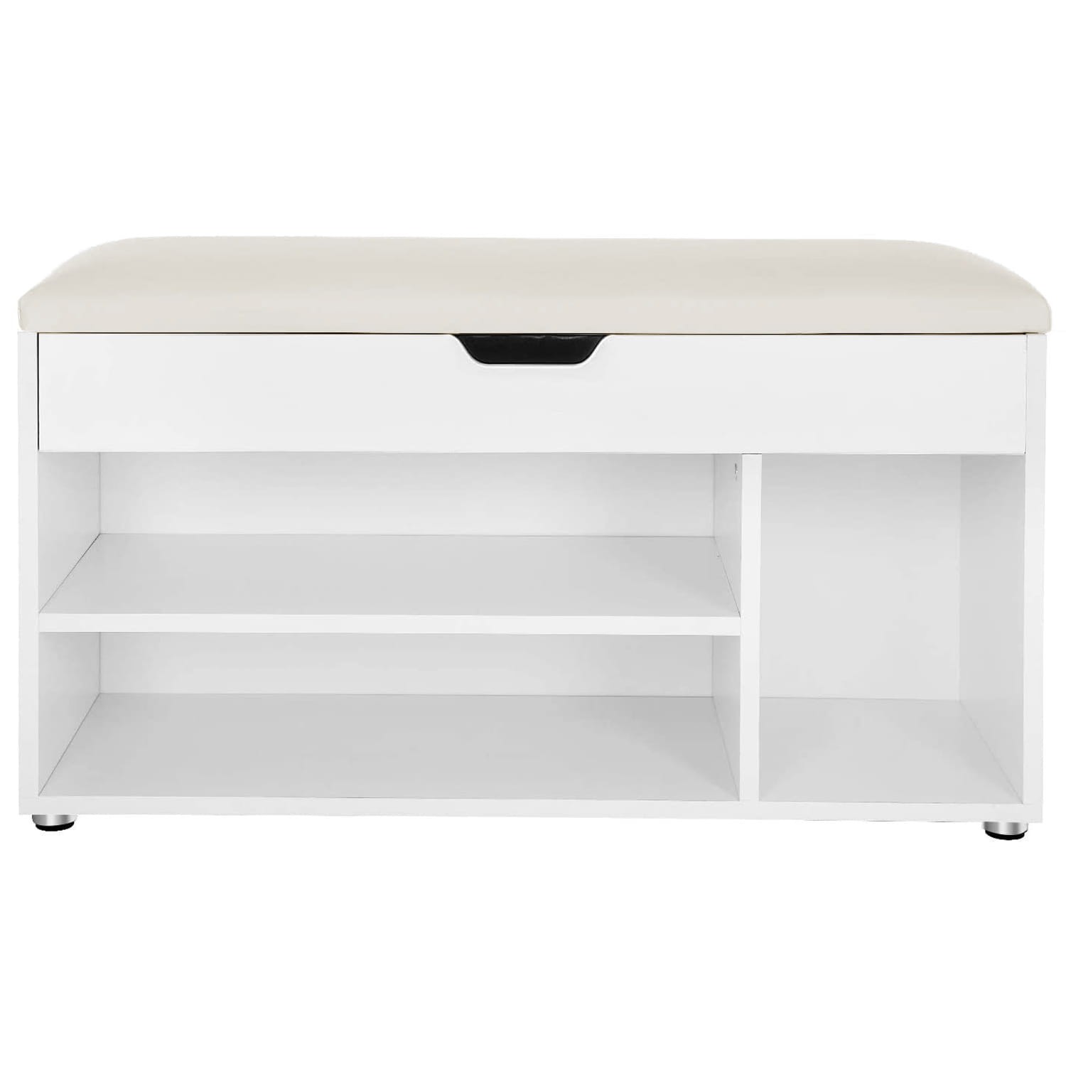 Szafka Na Buty MEBLIVA Sudi 80 x 30 x 44 cm Płyta Wiórowa - Biała