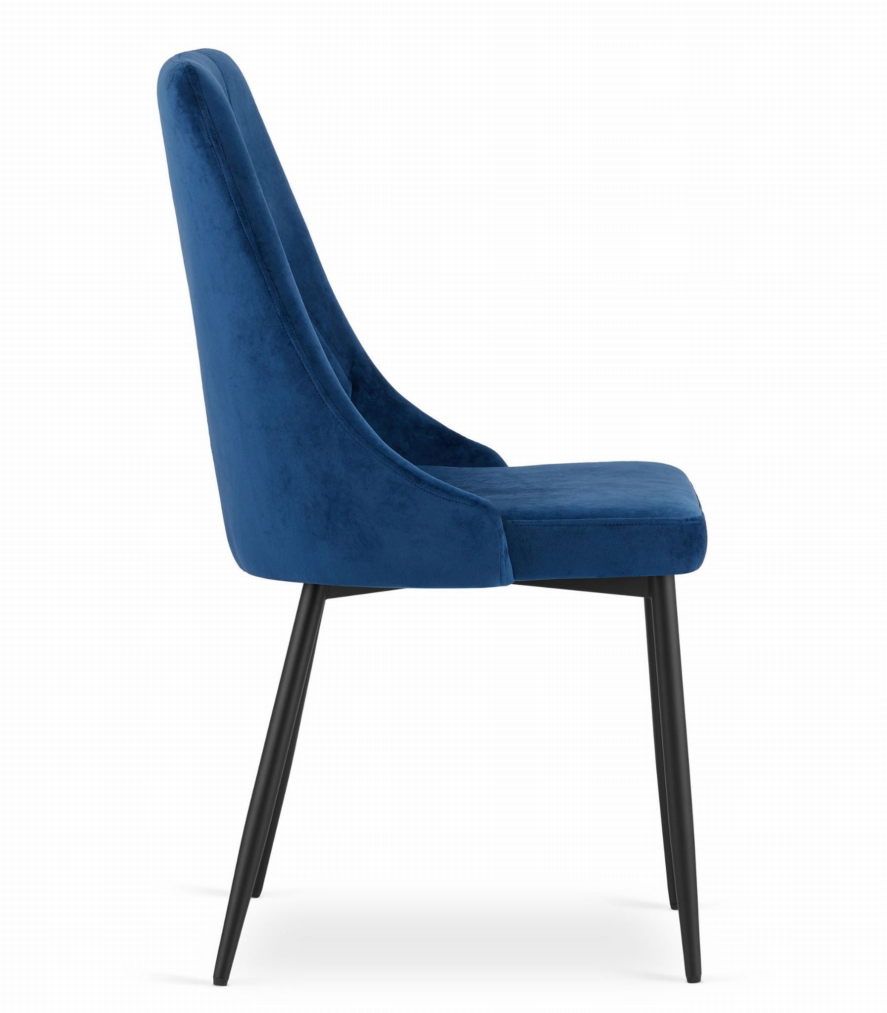 Krzesło MEBLIVA Top Aksamit 48.5 x 61 x 93.5 cm - Szare