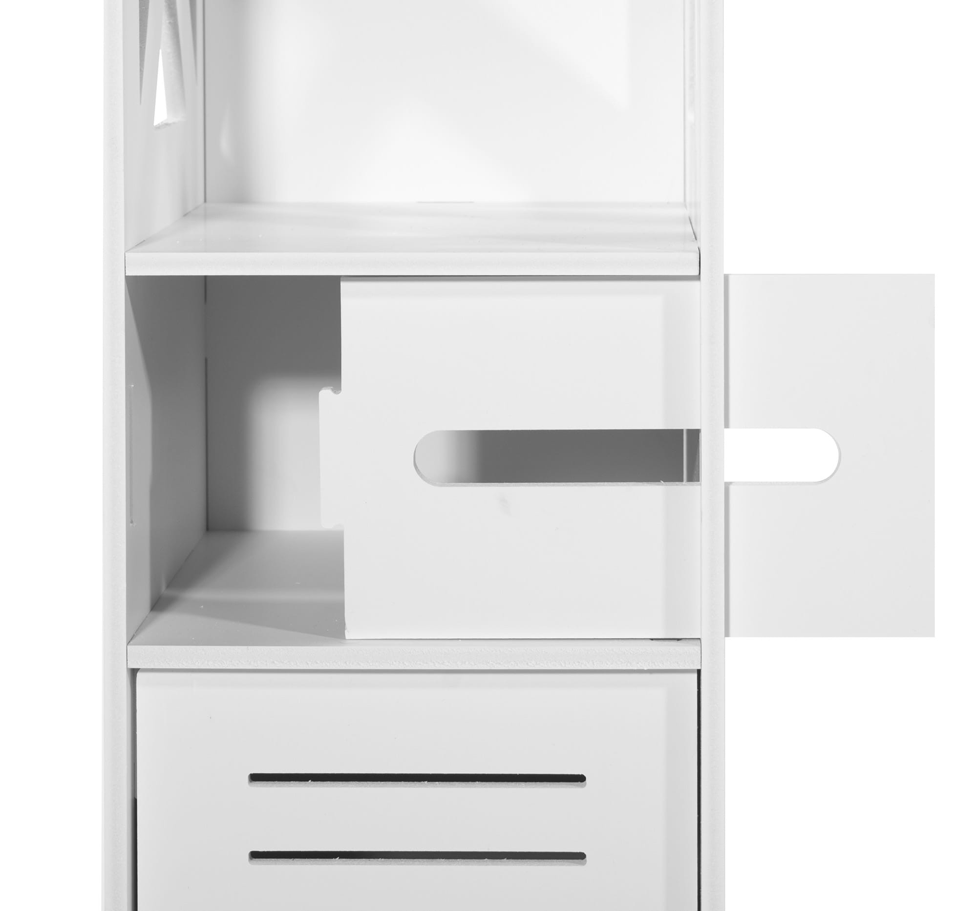 Szafka Łazienkowa MEBLIVA Trapani Z PVC 21.5 x 25 x 80 cm - Biała