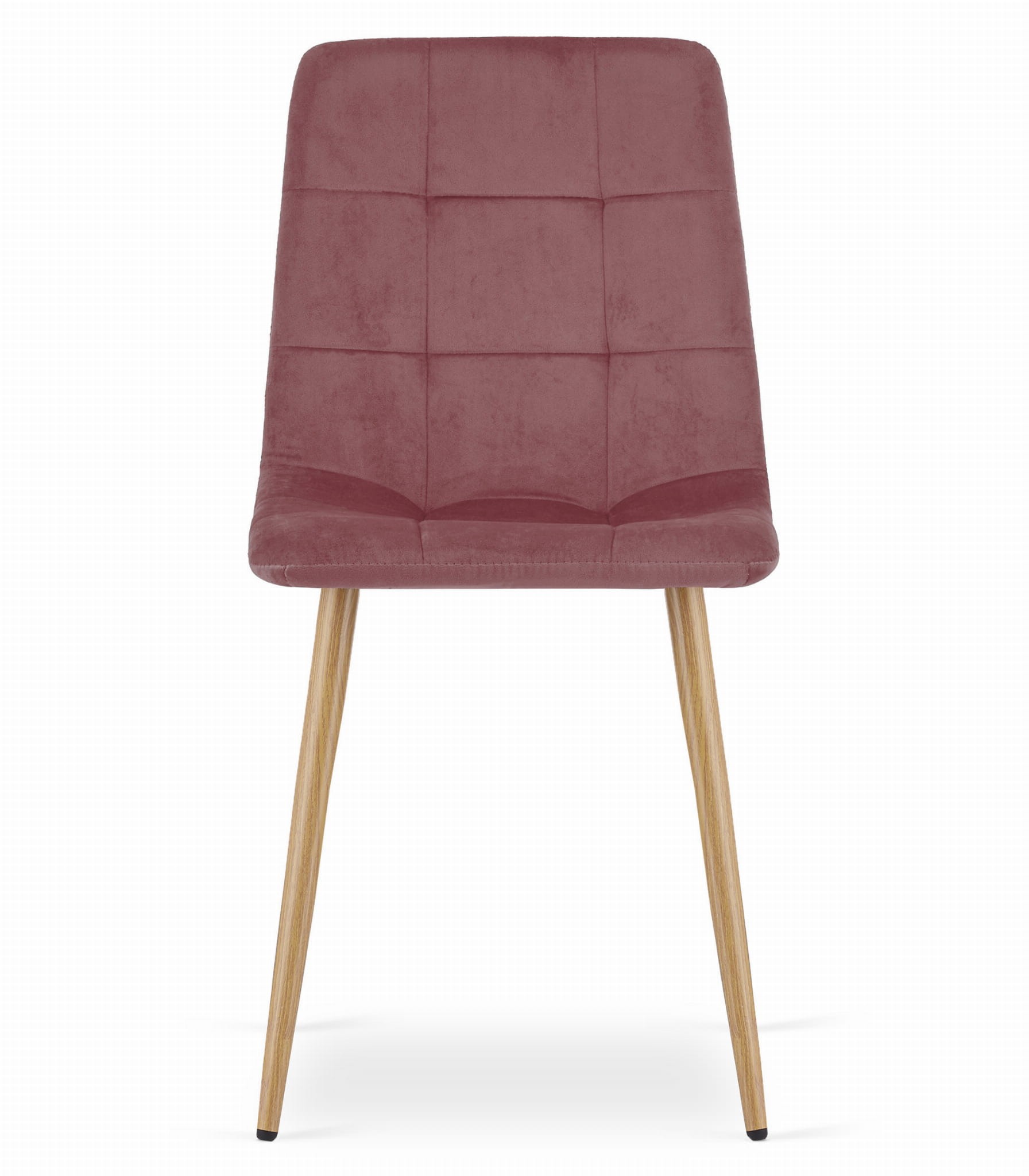 Krzesło MEBLIVA Poma Welurowe 44.5 x 50.5 x 87 cm - Różowe