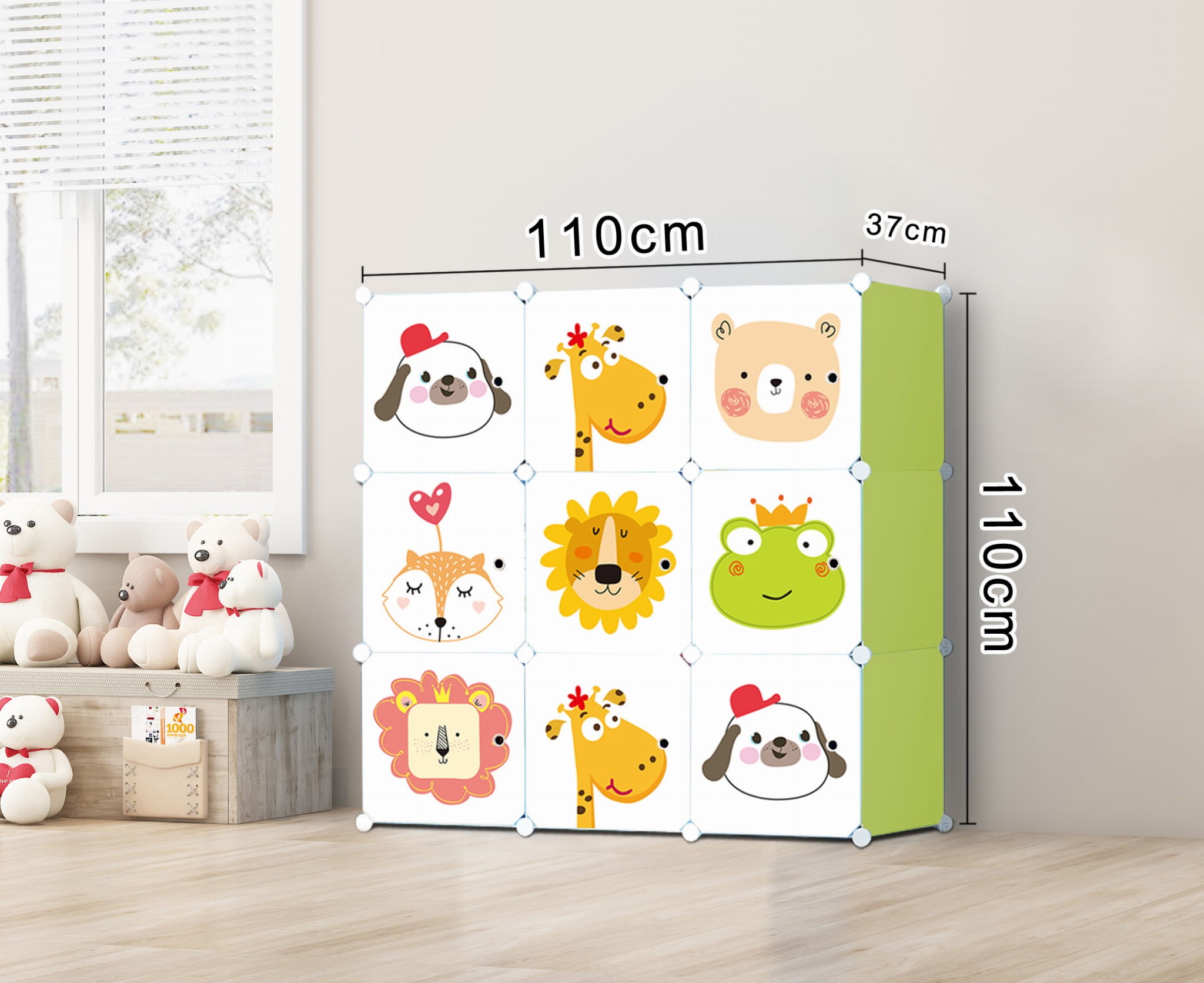 Szafa Dziecięca Z Szufladami MEBLIVA Loop 41 x 37 x 16 cm - Biała